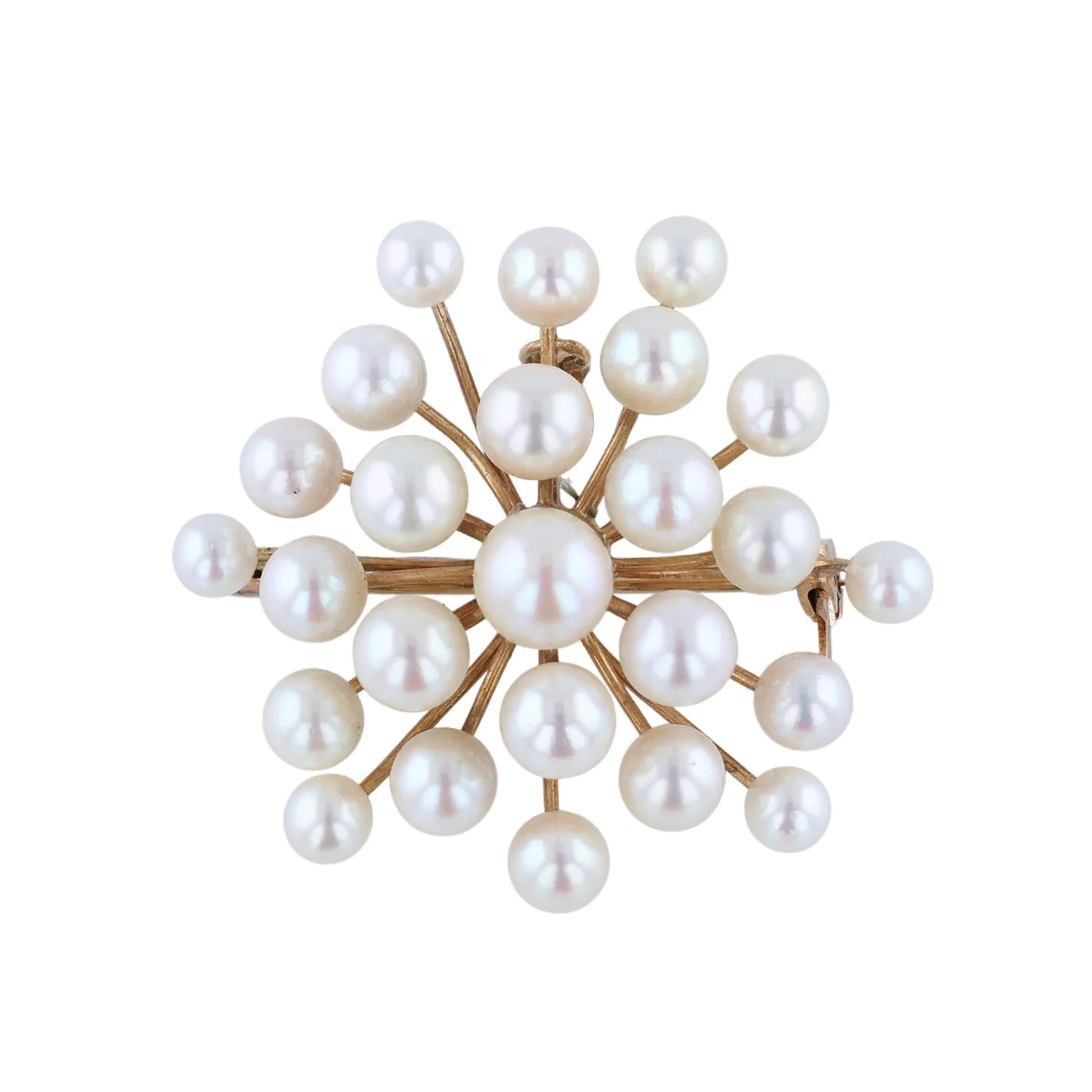 Estate 14K Pearl Brooch Pin and Pendant