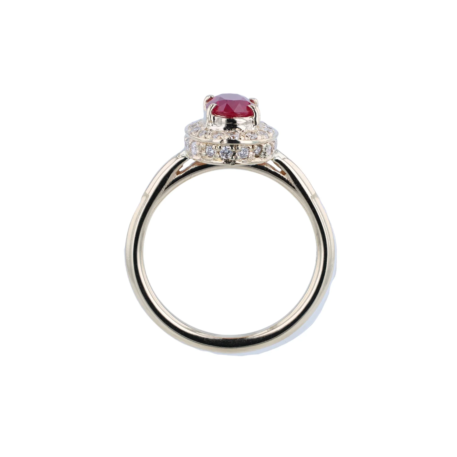 Estate 14K Ruby and Diamond Ring - Image 3