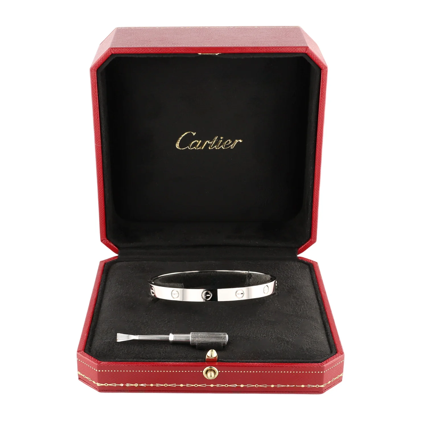 Estate Cartier 18K Love Bracelet - 6.1mm - Image 4