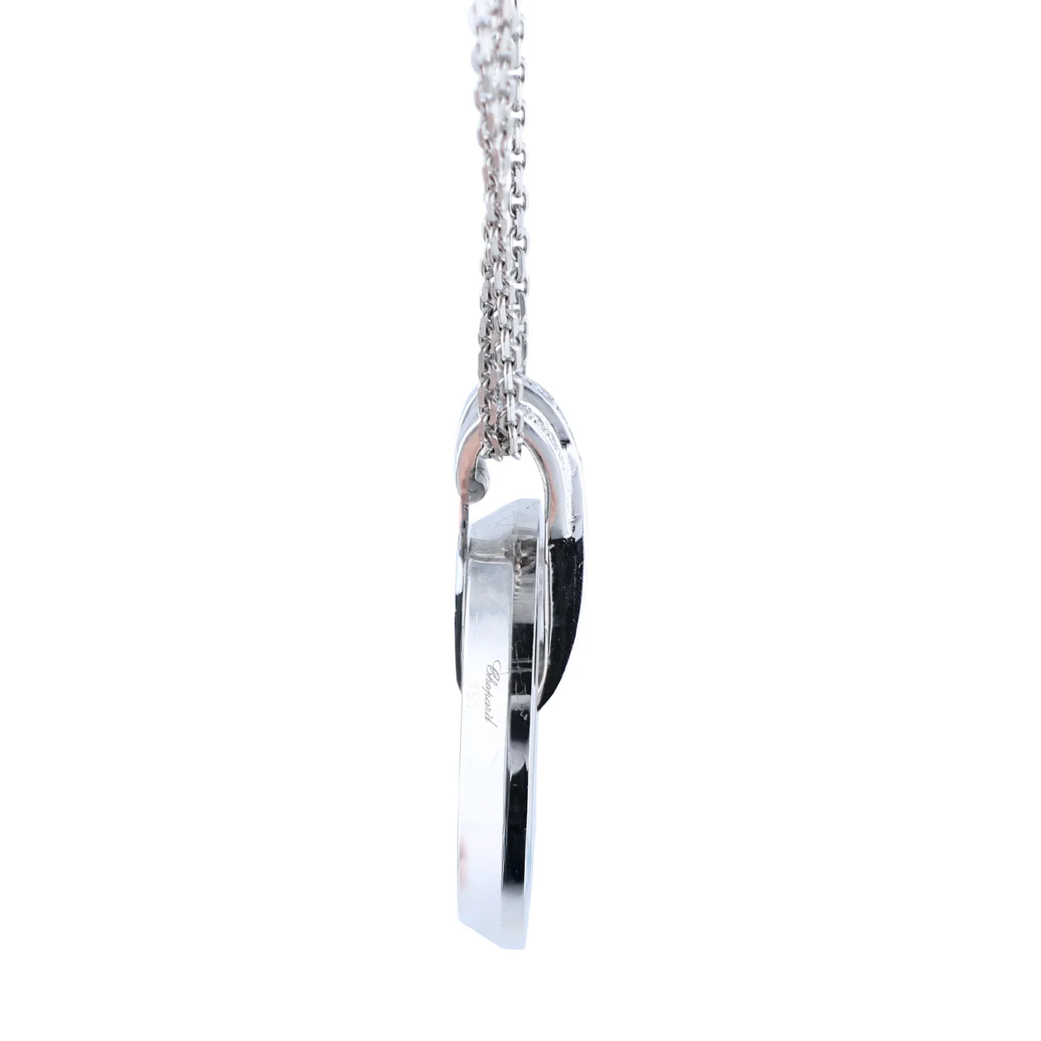 Estate Chopard 18K Happy Diamonds Pendant with Chain - Image 3