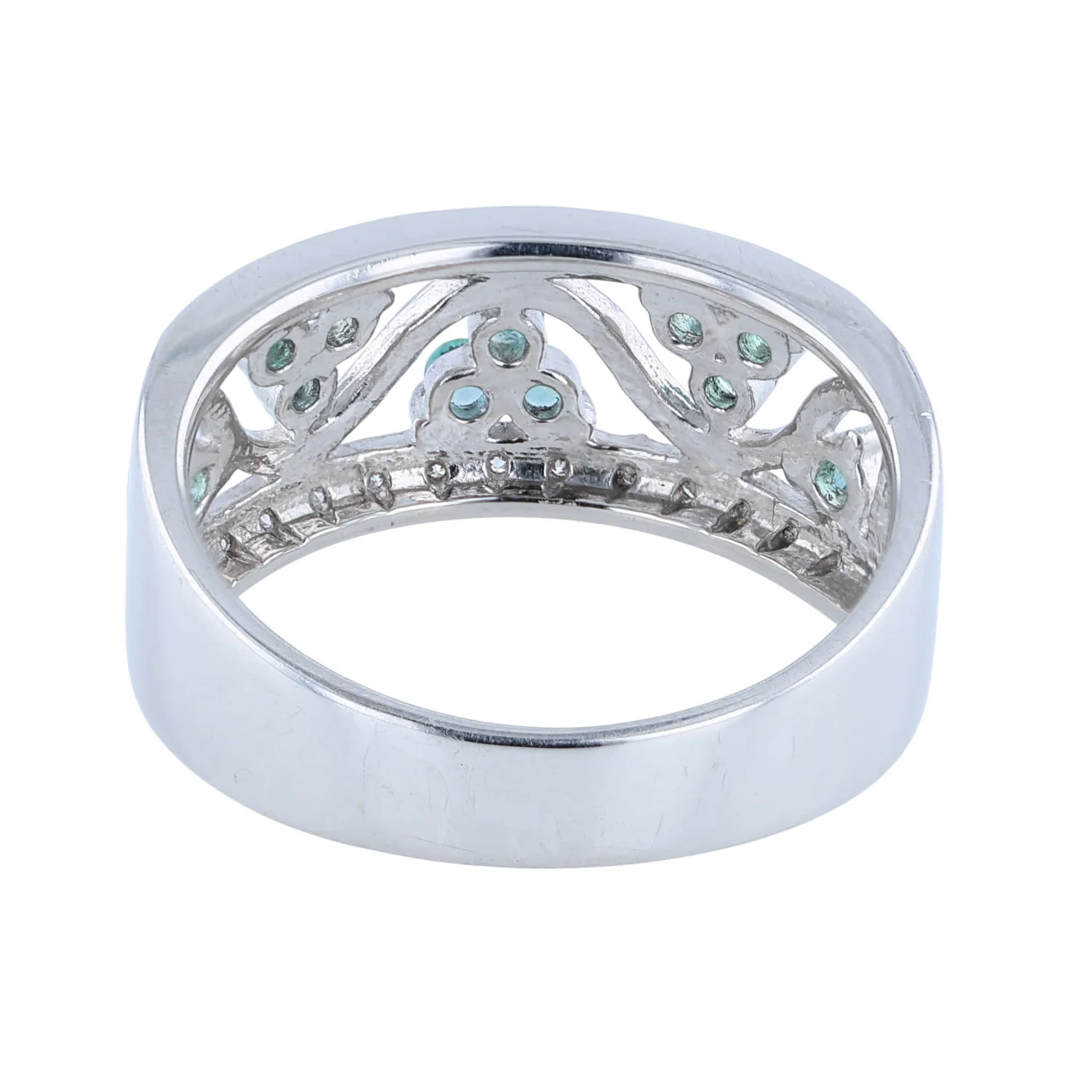Estate Platinum Alexandrite and Diamond Ring - Image 3