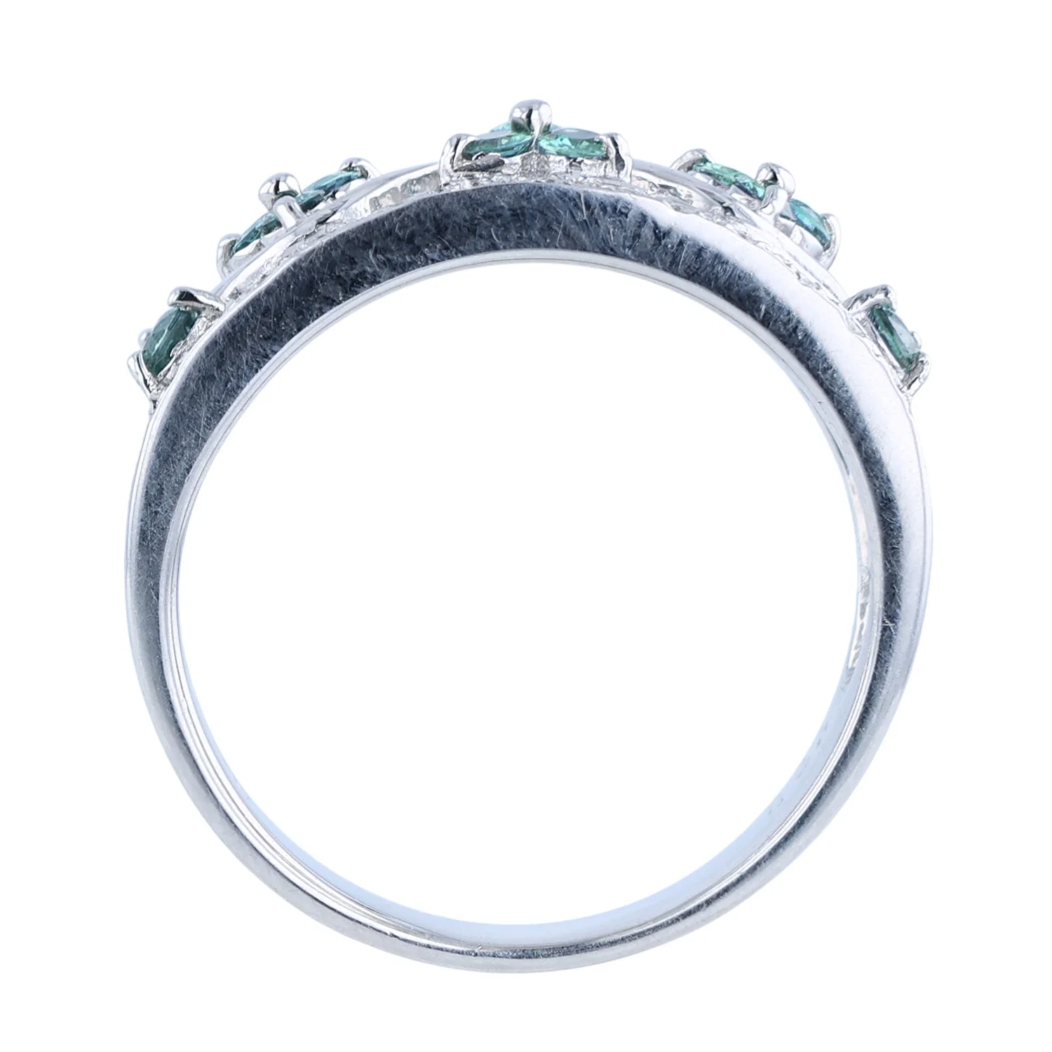 Estate Platinum Alexandrite and Diamond Ring - Image 4