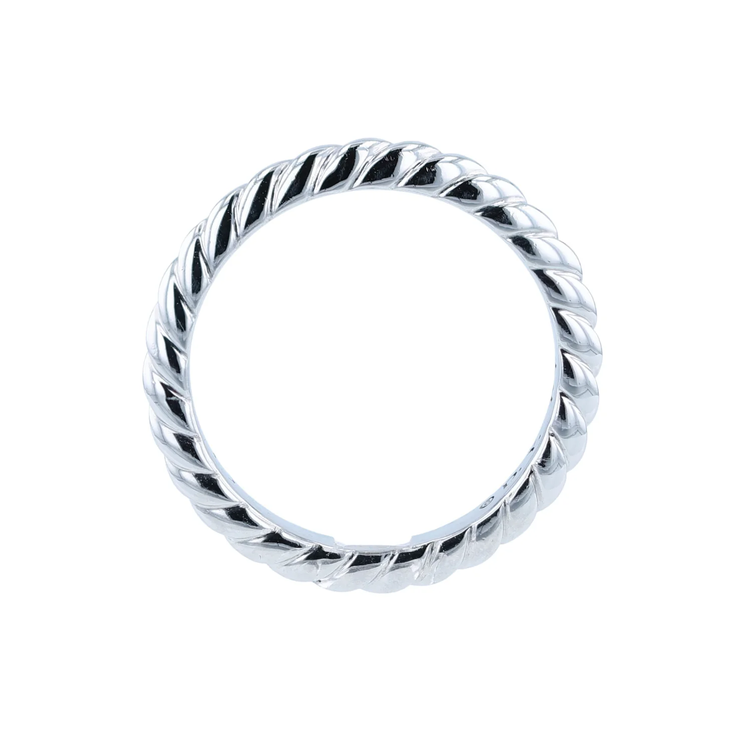 Estate Platinum David Yurman Cable Band - Image 2