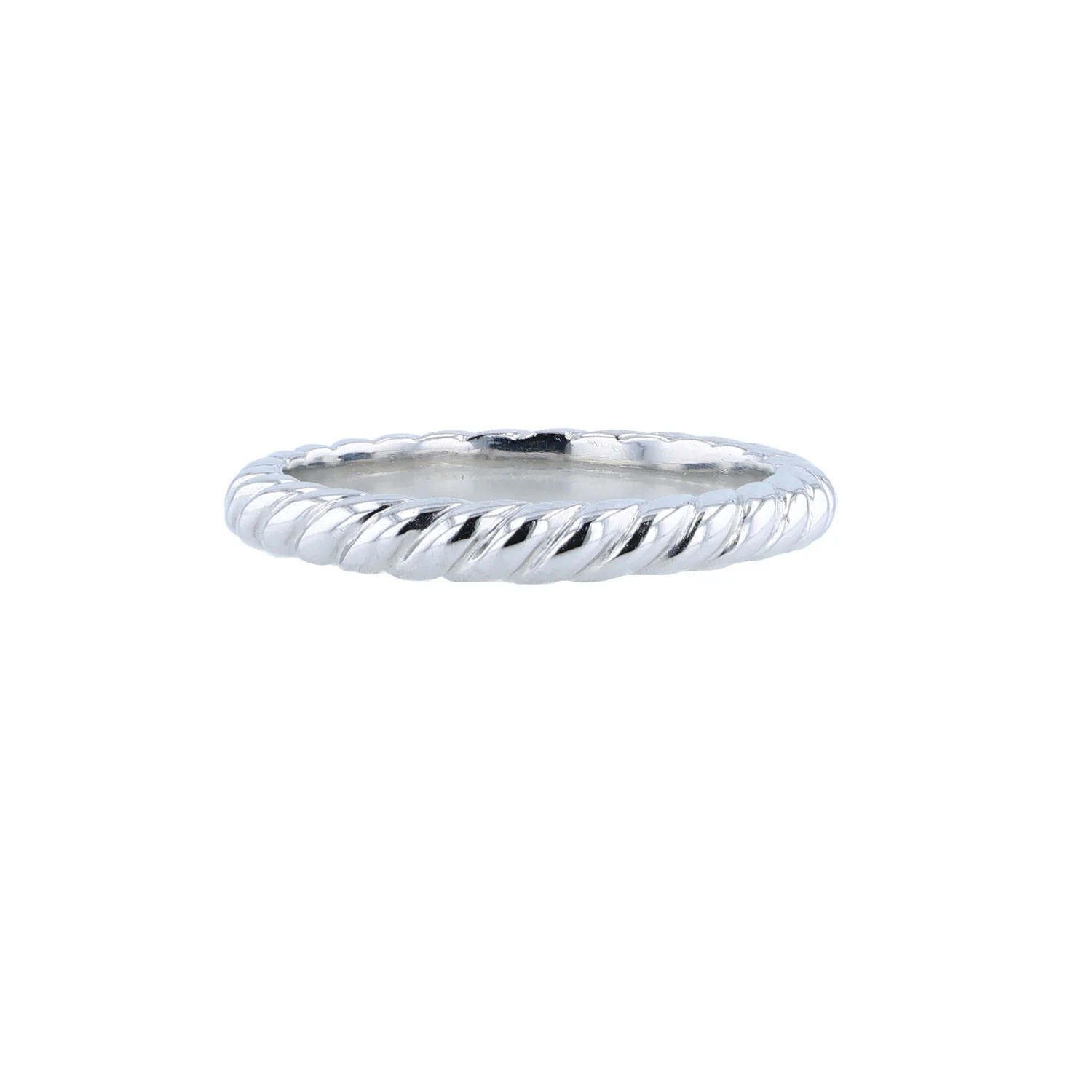 Estate Platinum David Yurman Cable Band - Image 3