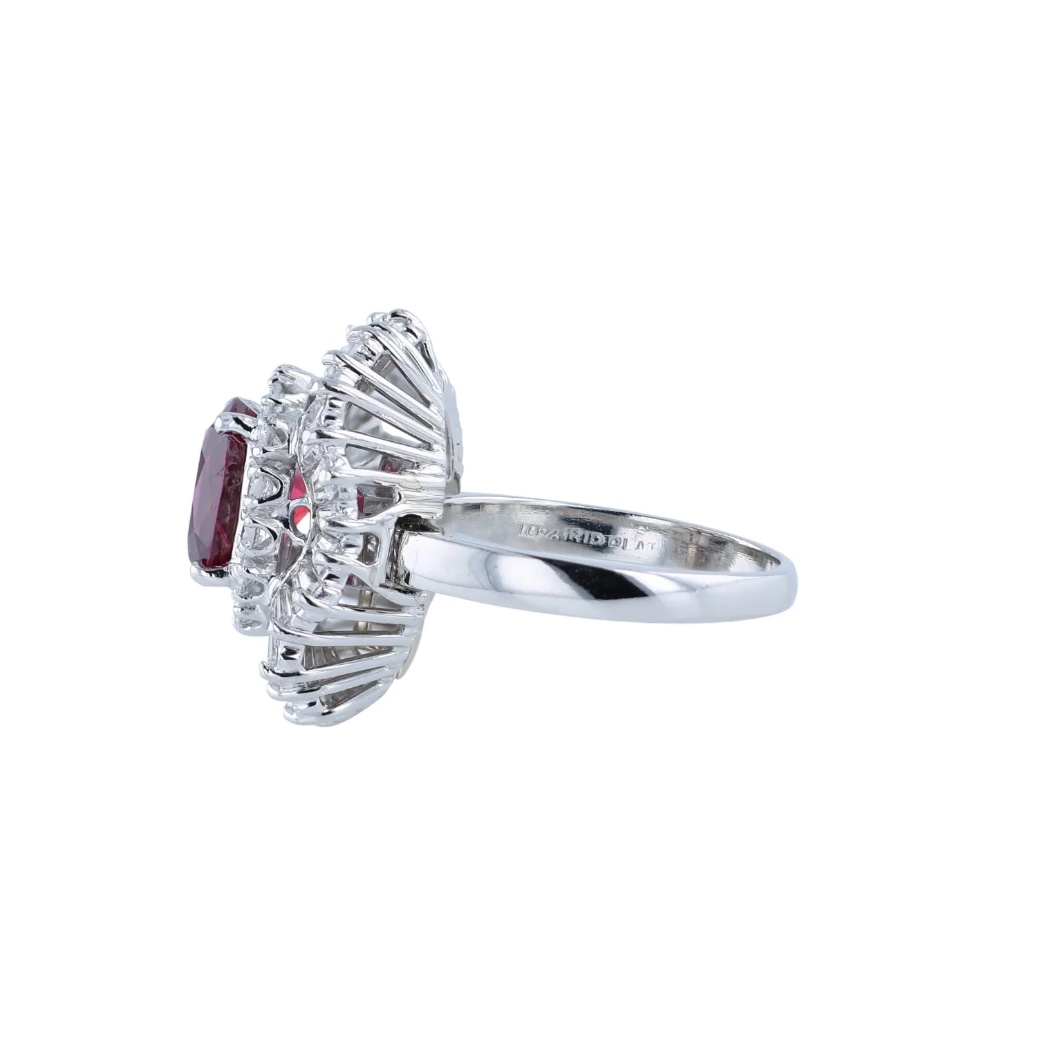 Estate Platinum Ruby 2.95ct (No Heat) GIA and Diamond Convertible Ring-Dant - Image 2