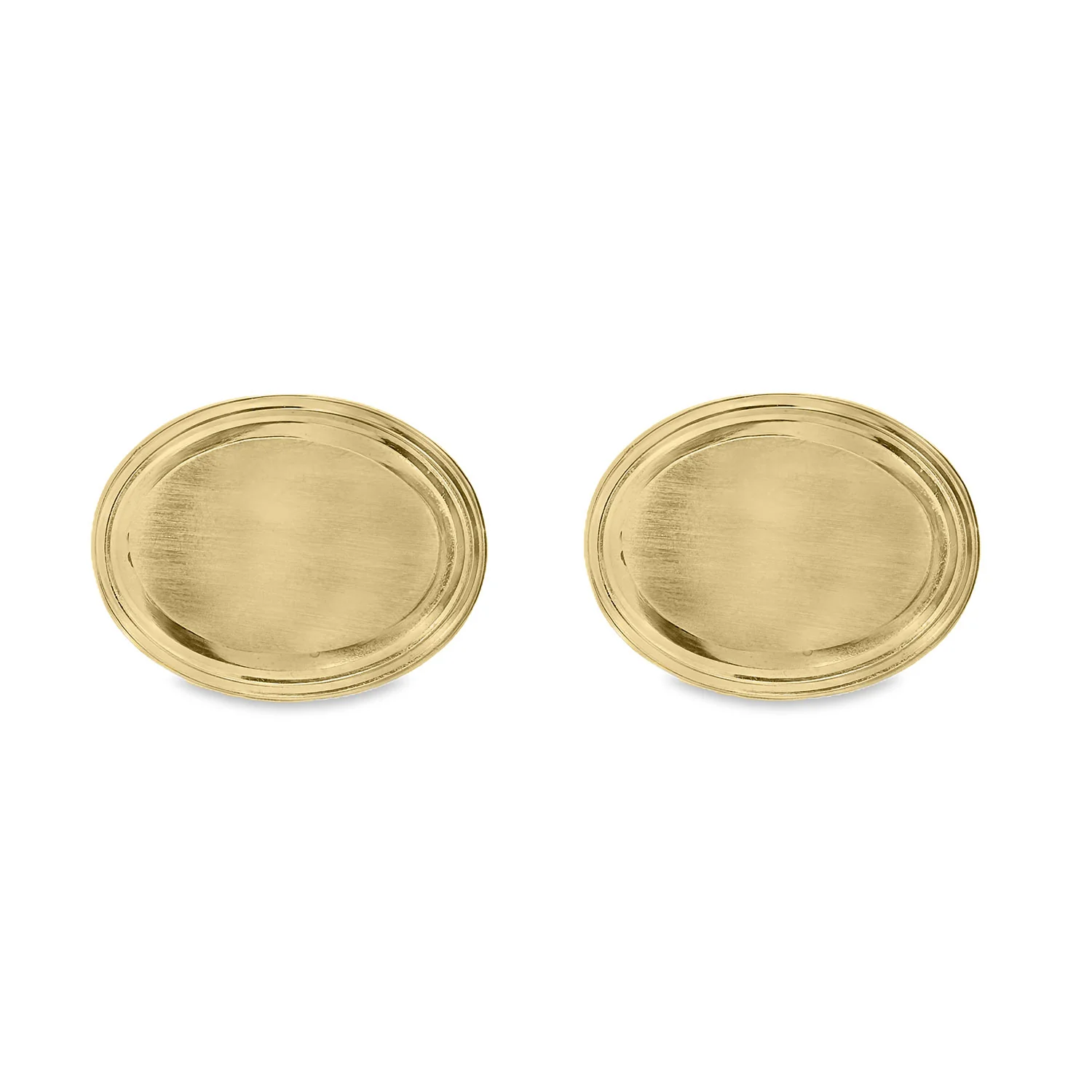 Estate Tiffany & Co. 14K Oval Cufflinks - Image 2