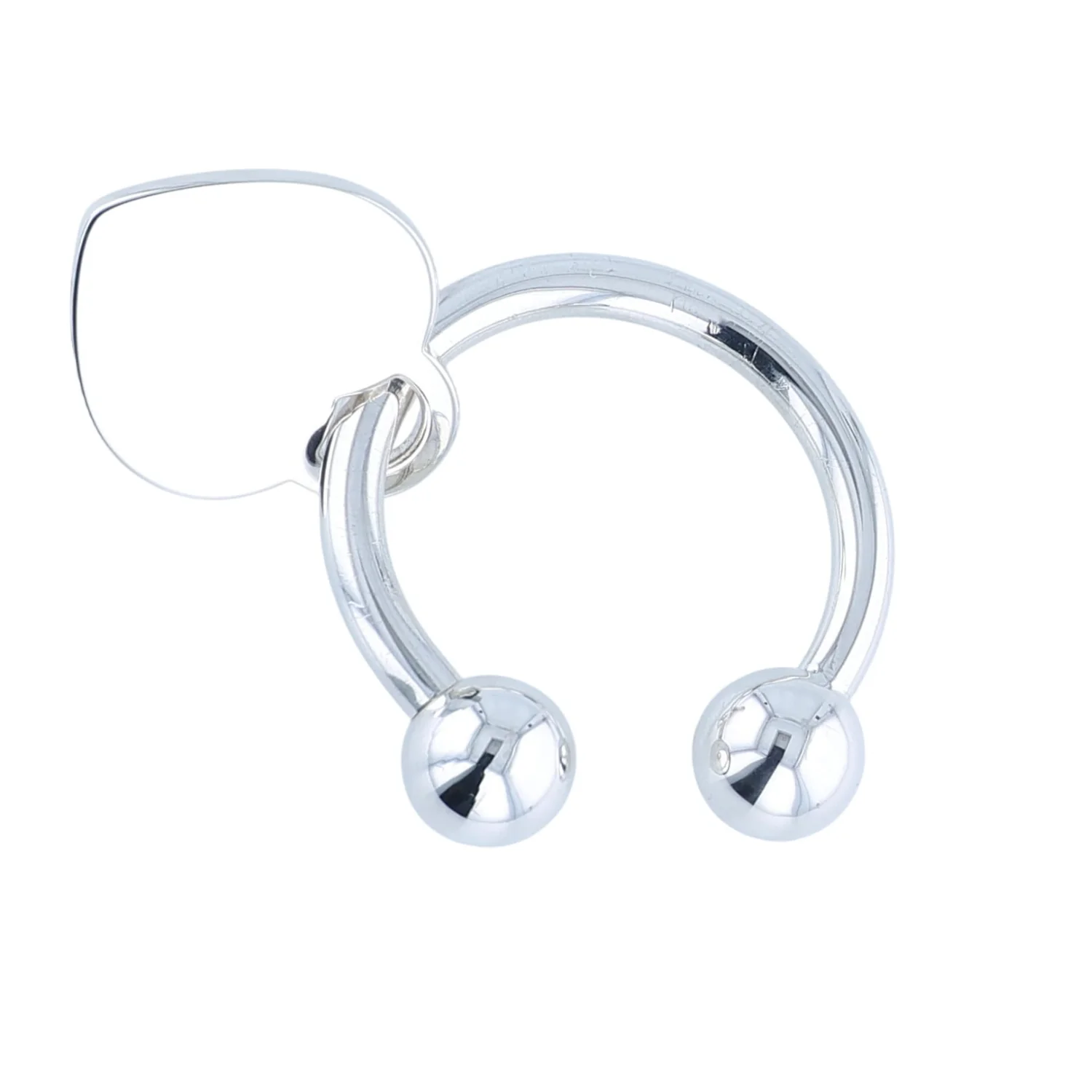 Estate Tiffany & Co. Heart Tag Screwball Key Ring - Image 2