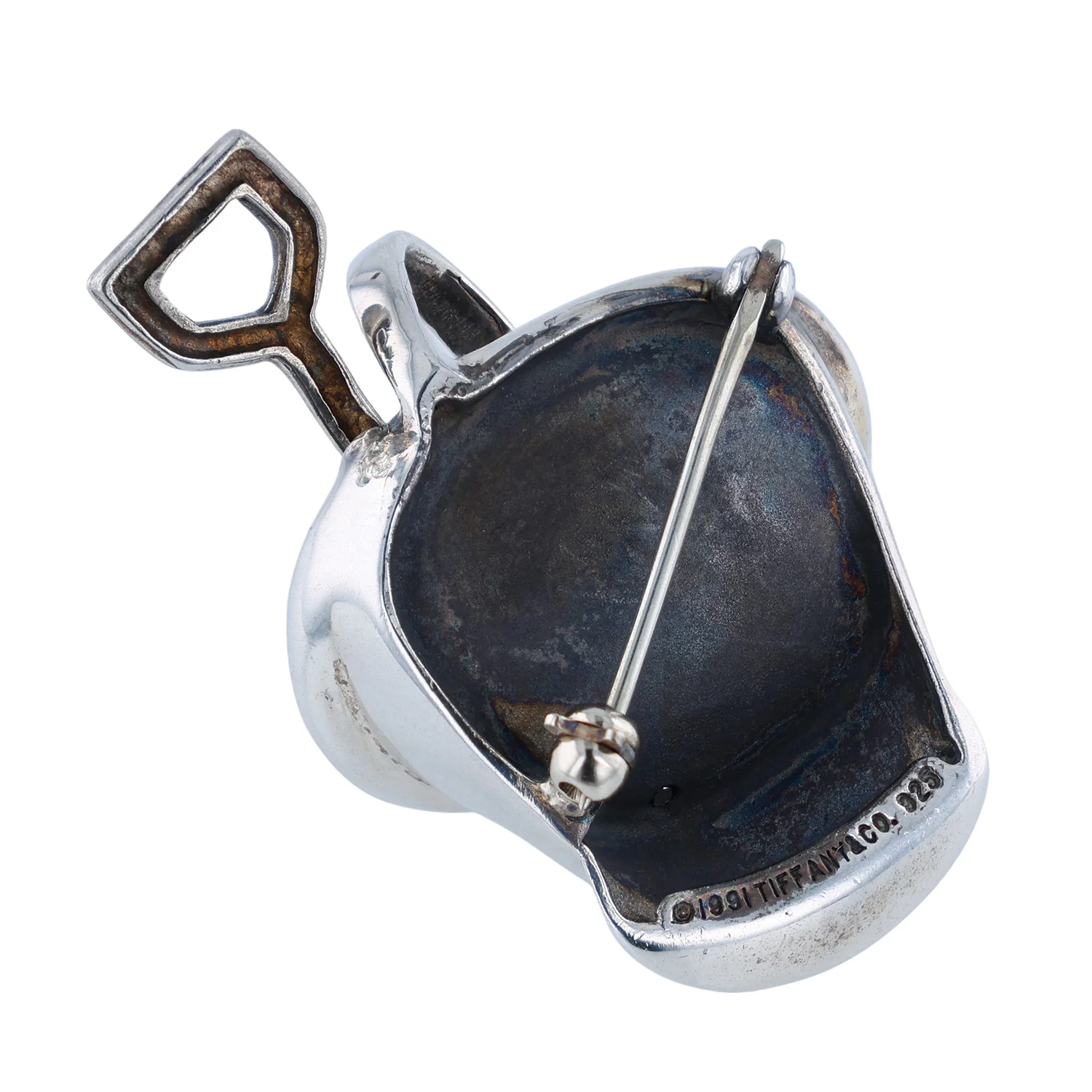 Estate Tiffany & Co. Sterling Pail and Shovel Pin - Image 2