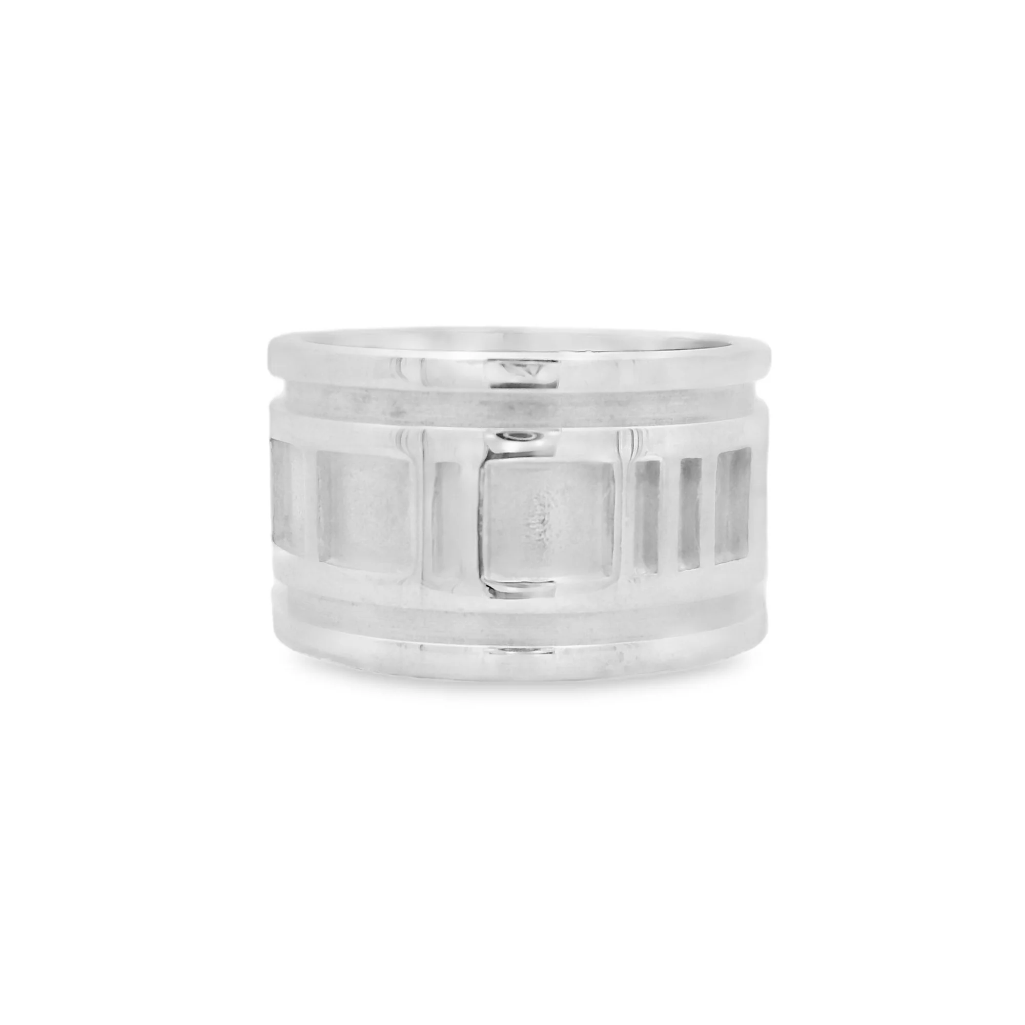 Estate Sterling Silver Tiffany & Co. Atlas Ring - Image 2