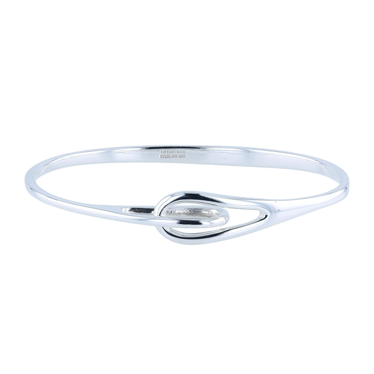 Estate Tiffany & Co. Sterling Silver Double Loop Bangle