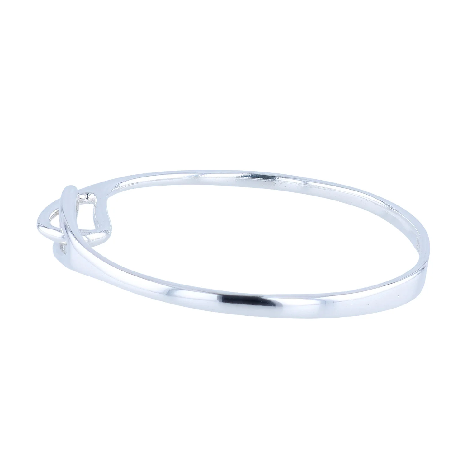 Estate Tiffany & Co. Sterling Silver Double Loop Bangle - Image 2