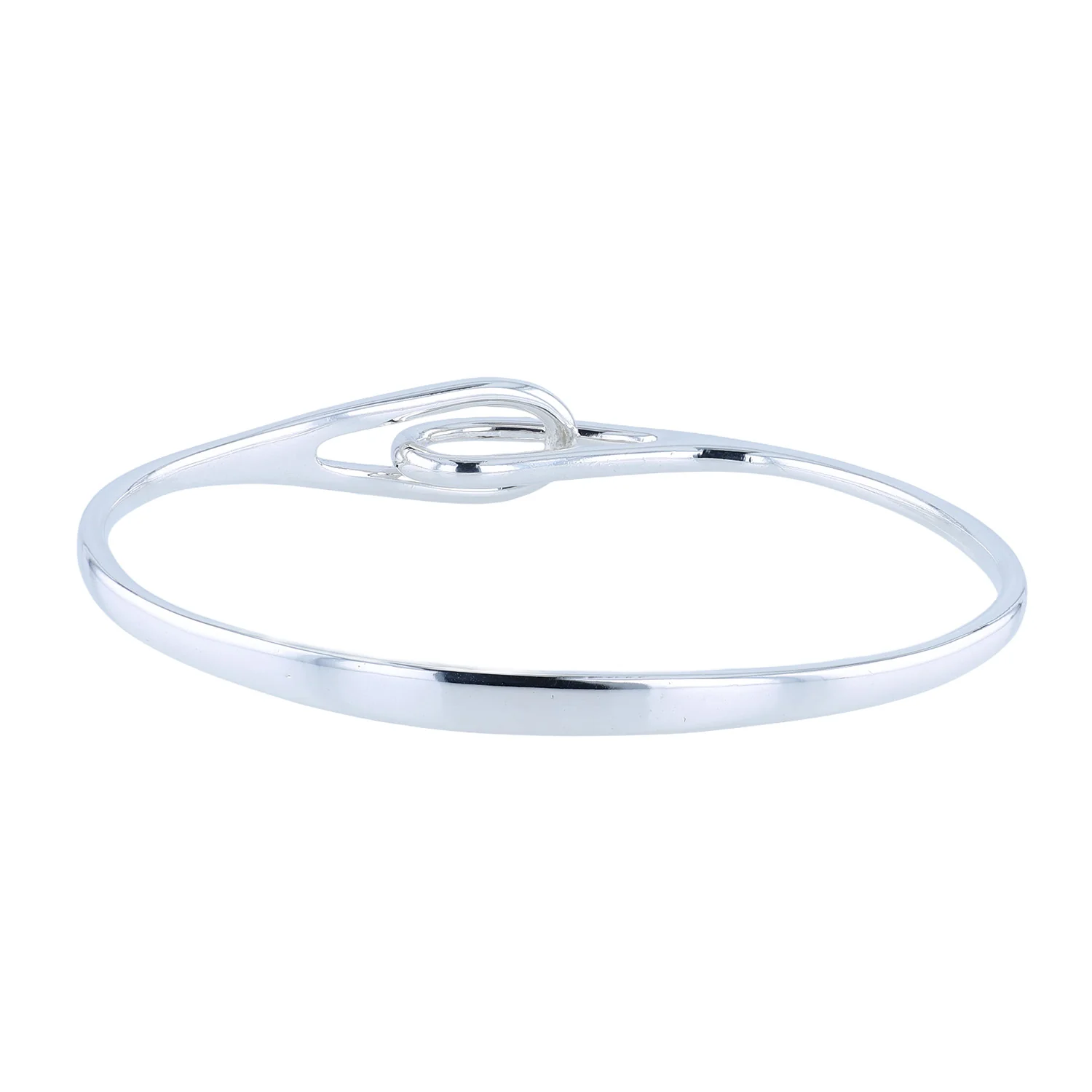 Estate Tiffany & Co. Sterling Silver Double Loop Bangle - Image 3