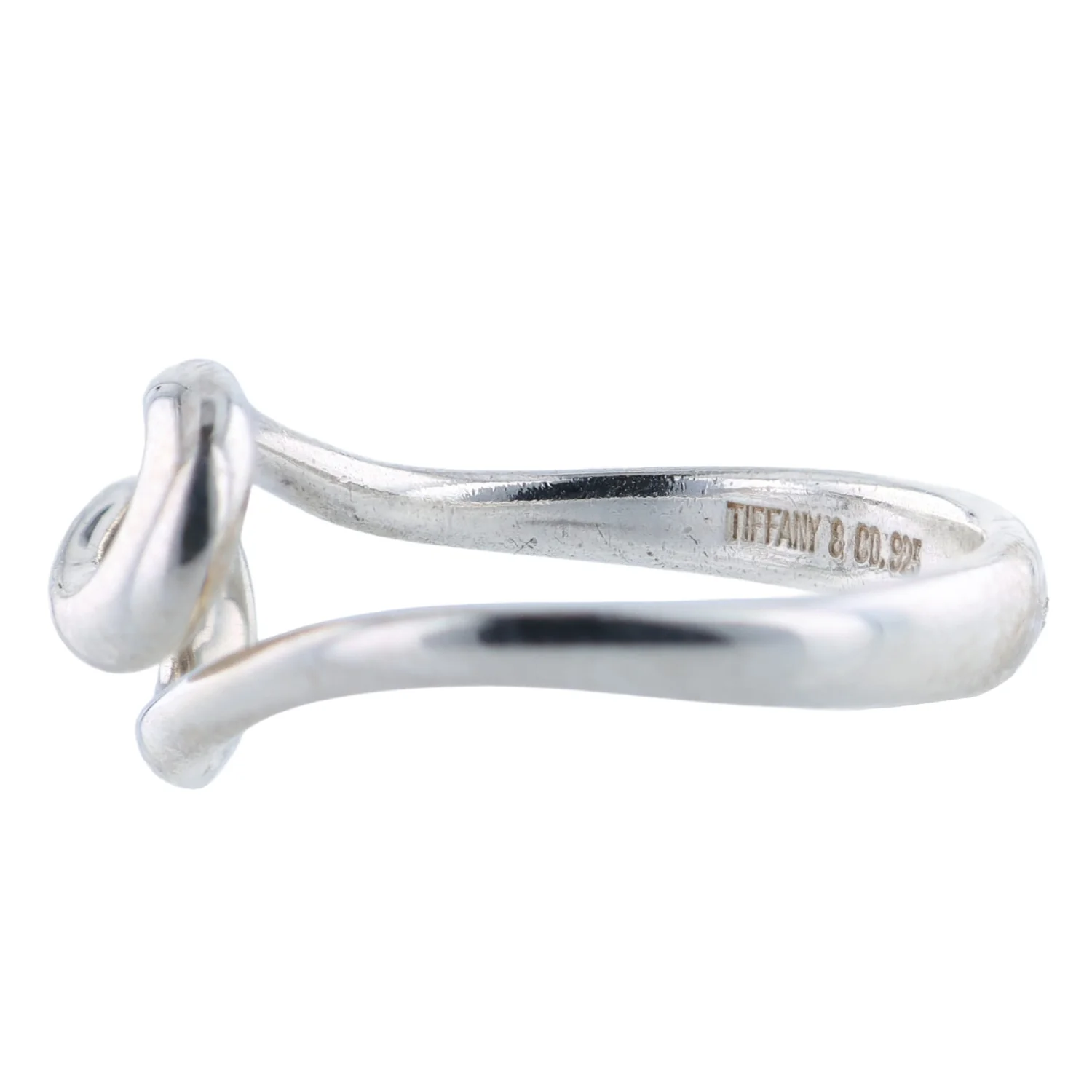 Estate Tiffany & Co Sterling Silver Elsa Peretti Swirl Ring - Image 2