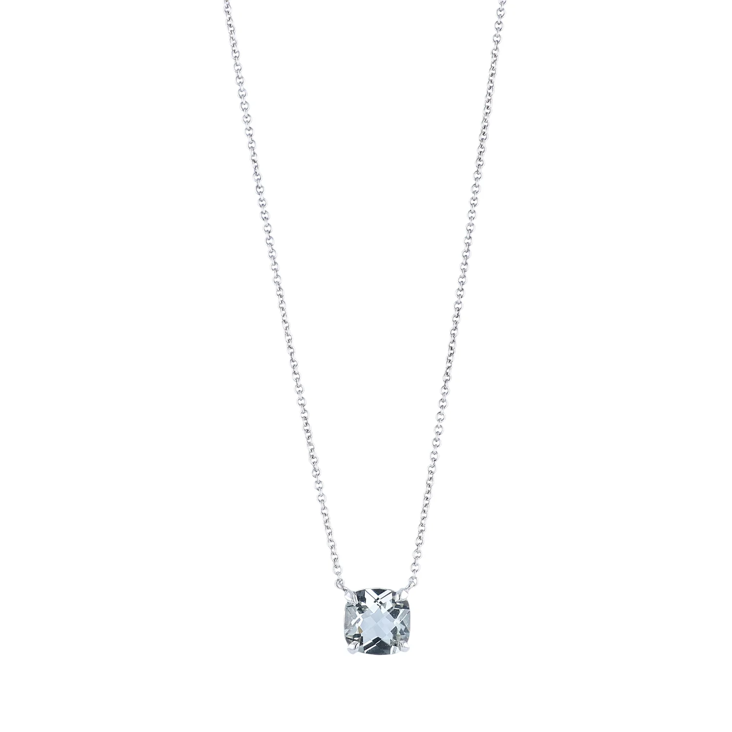 Estate Tiffany & Co. Sterling Silver Sparklers Prasiolite Necklace