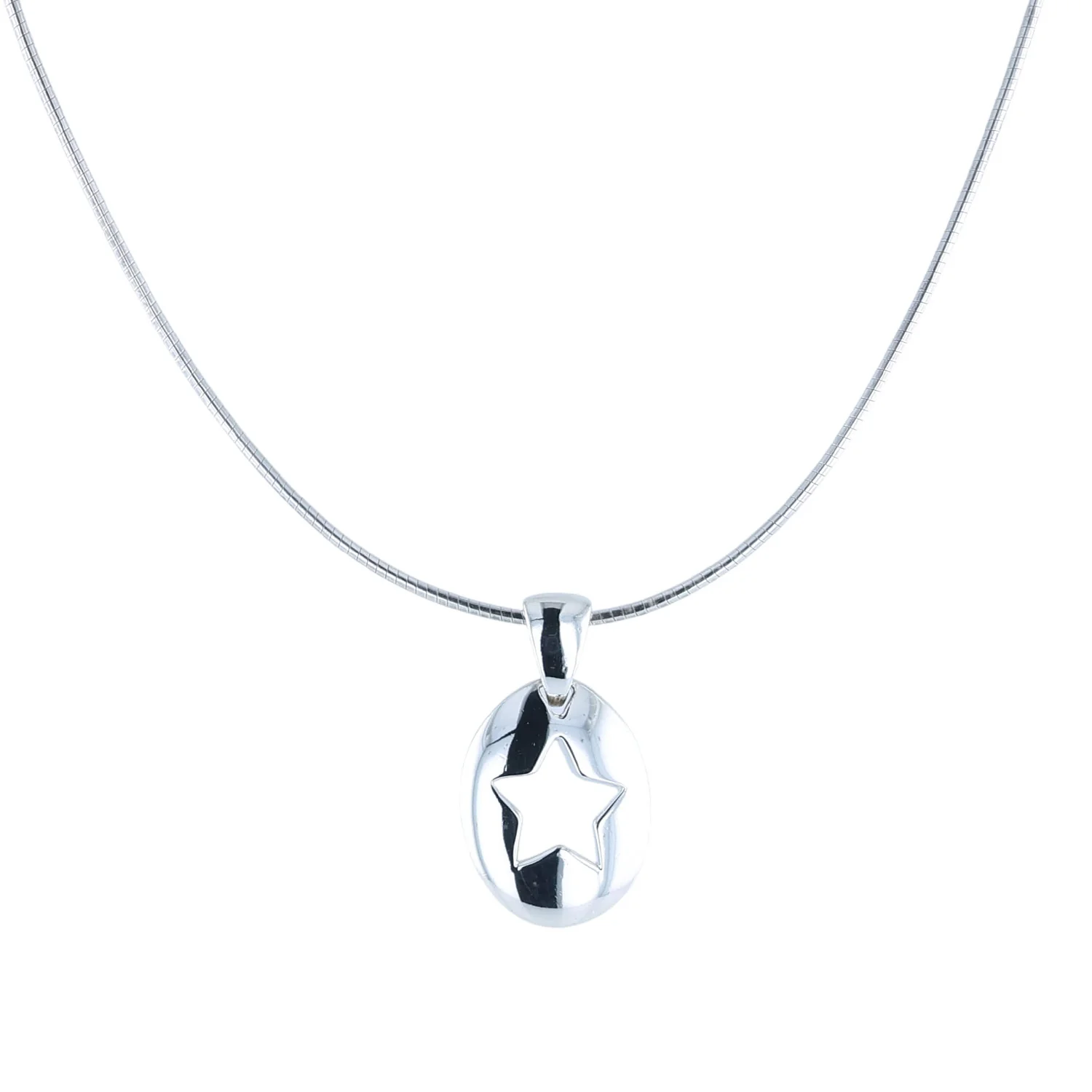 Estate Tiffany & Co. Sterling Silver Stencil Star Pendant
