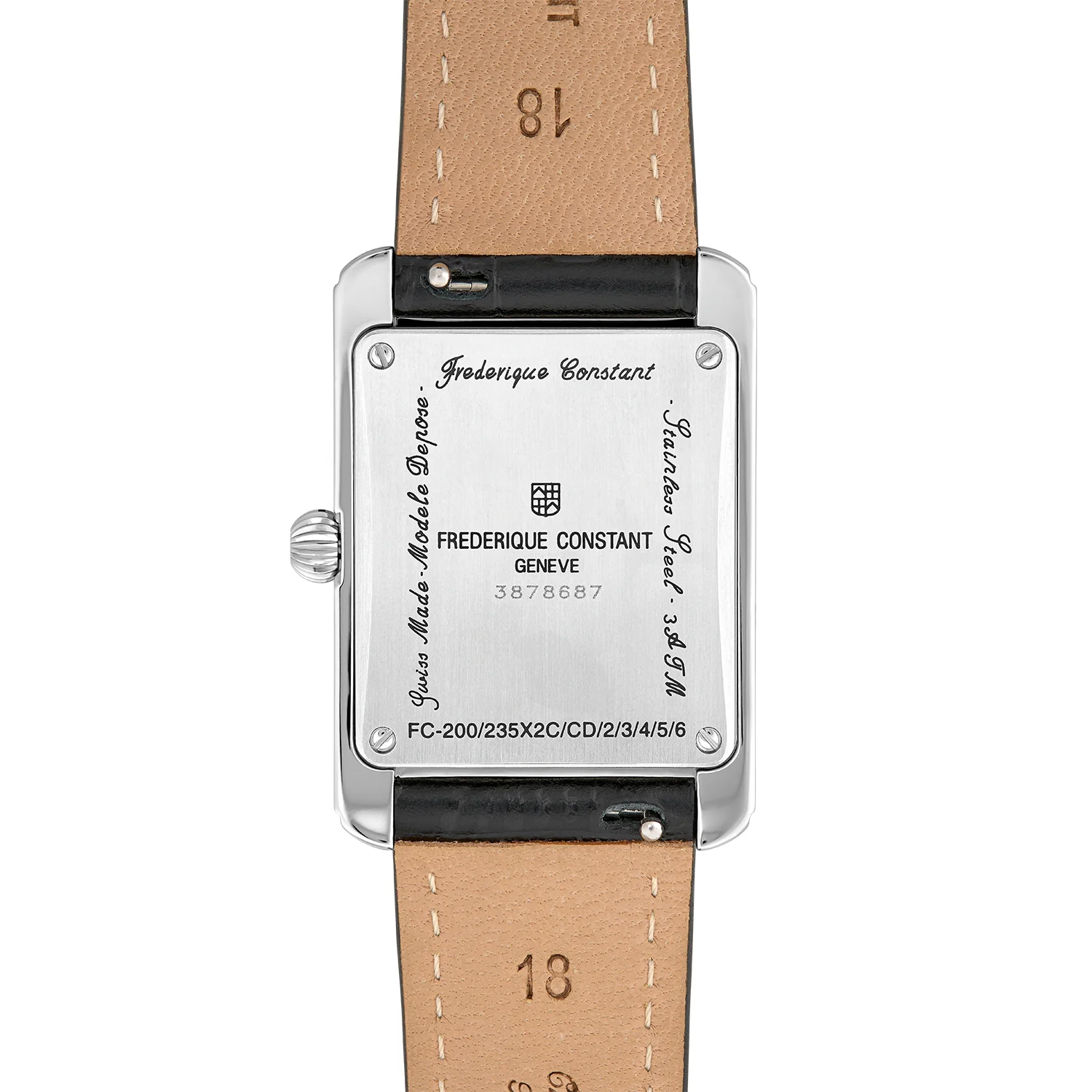Frederique Constant Classics Carrée 36x25mm Diamond Bezel Watch - Image 3