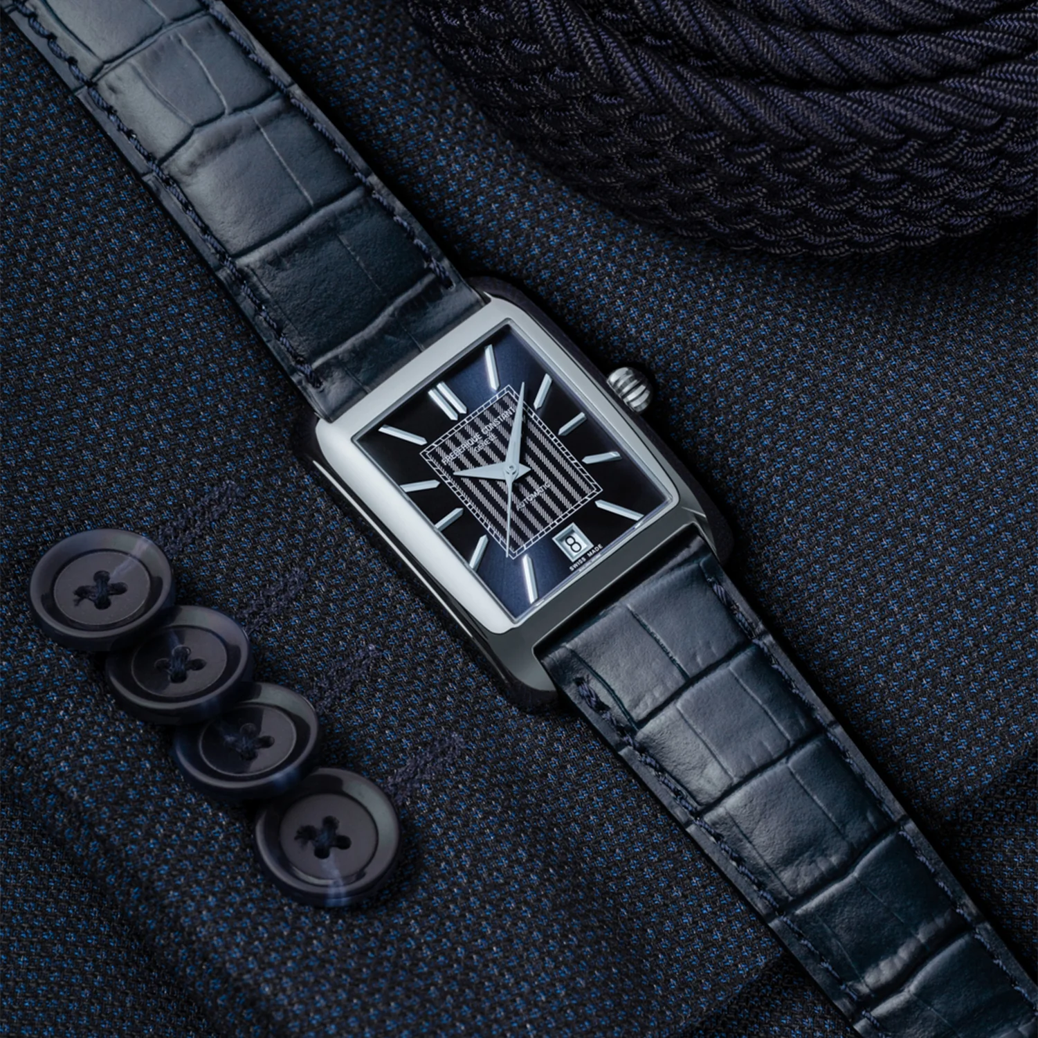 Frederique Constant Classics Carree Automatic Watch - 33.30mm x 30.40mm - Image 6