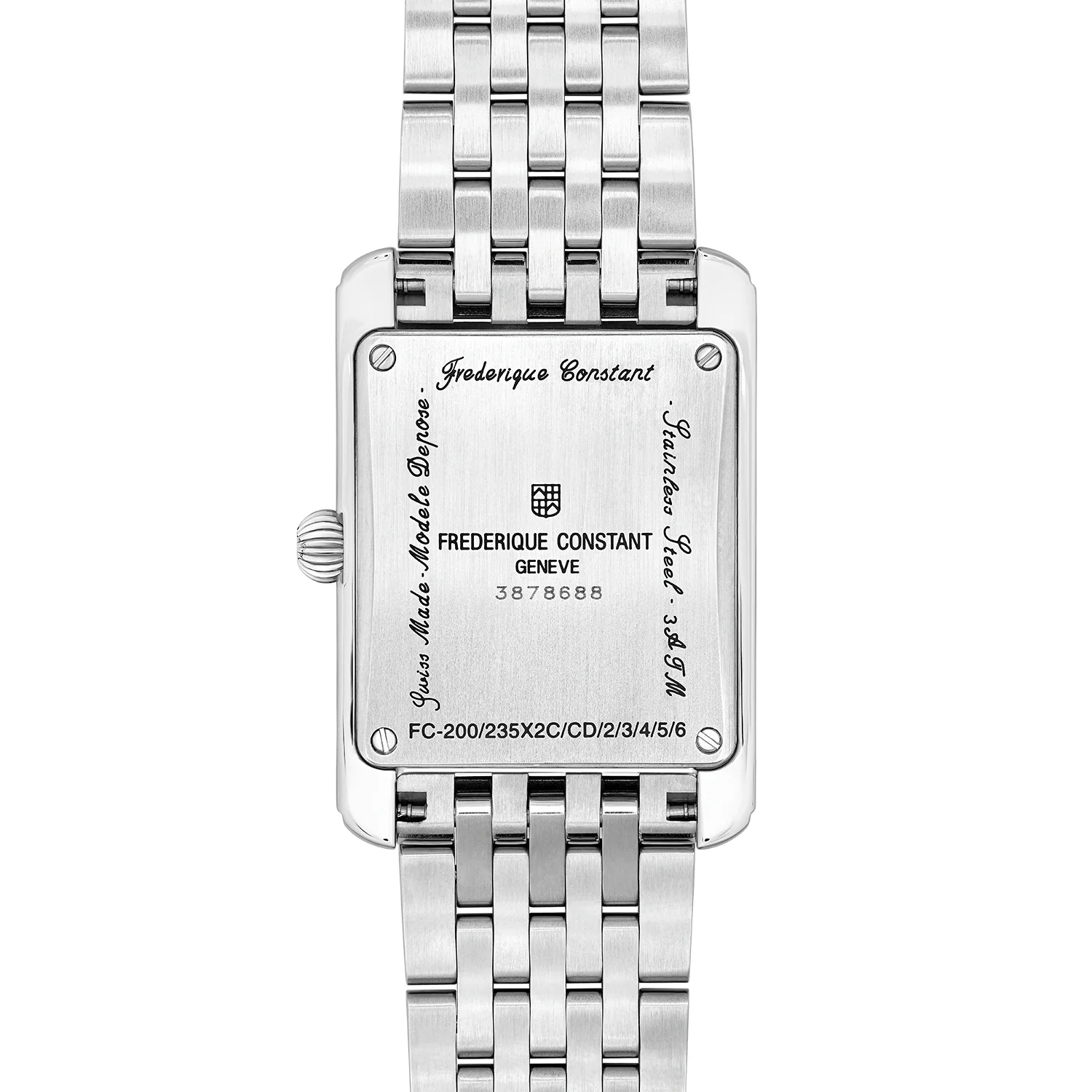 Frederique Constant Classics Carrée Diamond Watch - 36x25mm - Image 3