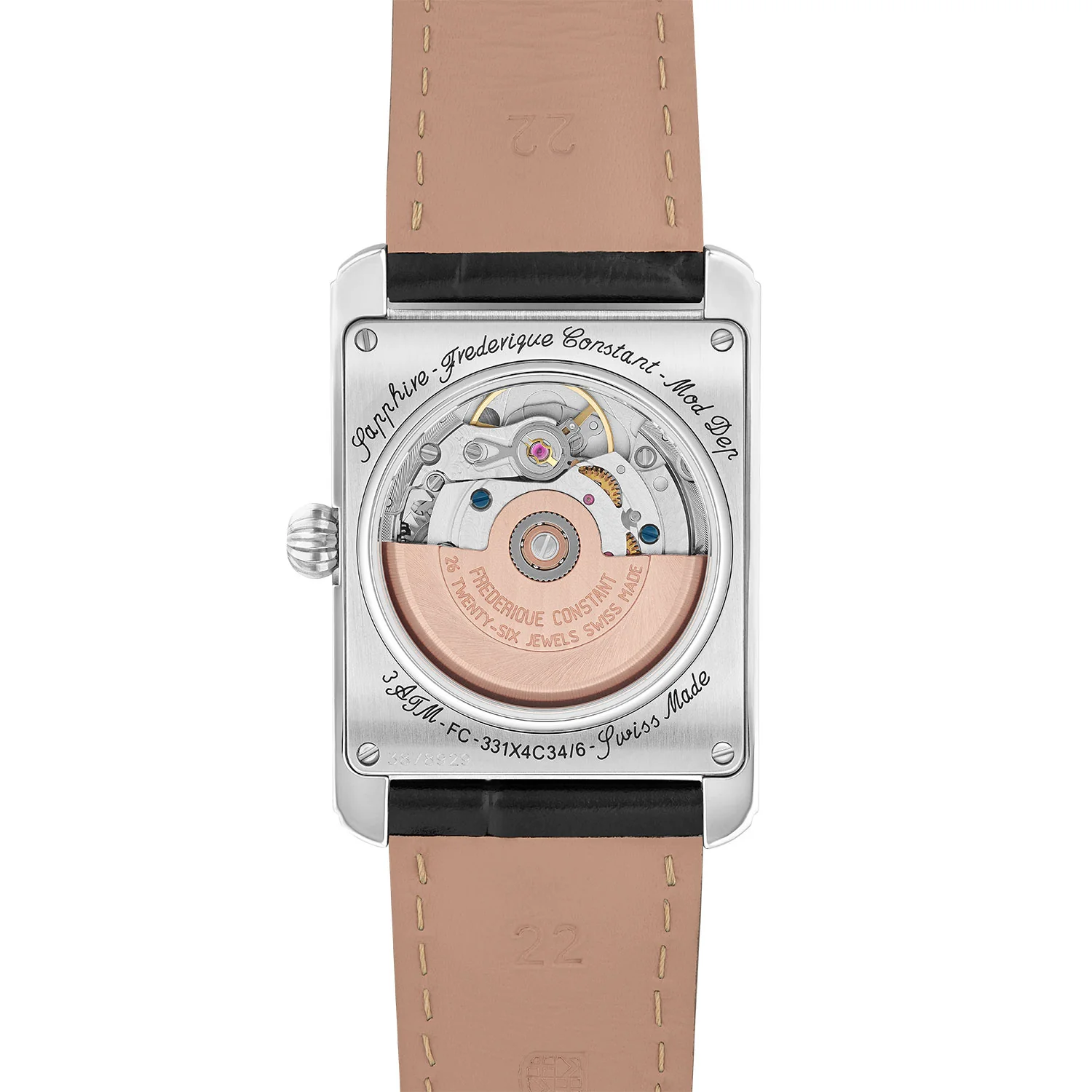 Frederique Constant Classics Carree Moonphase Automatic Watch - 42mm - Image 2