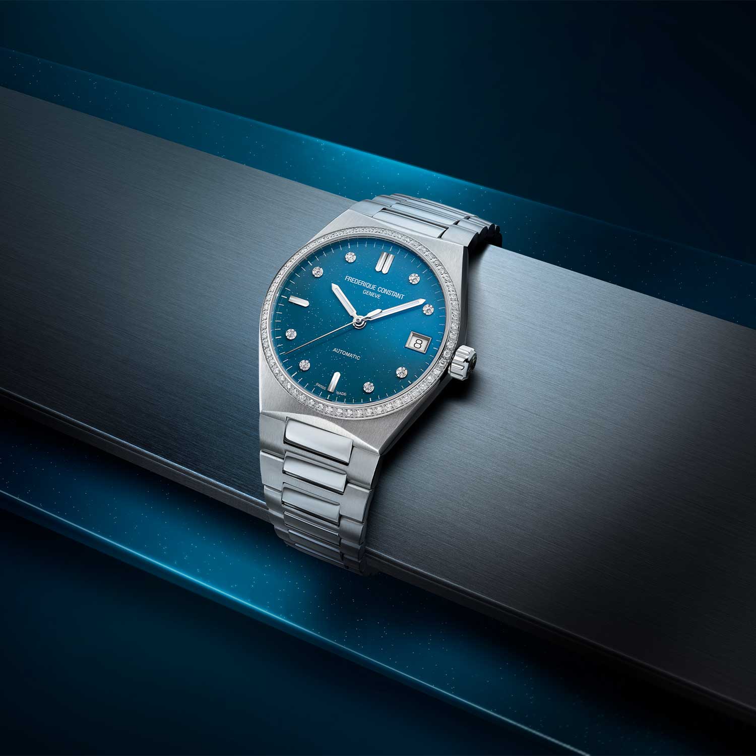 Frederique Constant Highlife Ladies Automatic Diamond Bezel 34MM Watch - Image 4