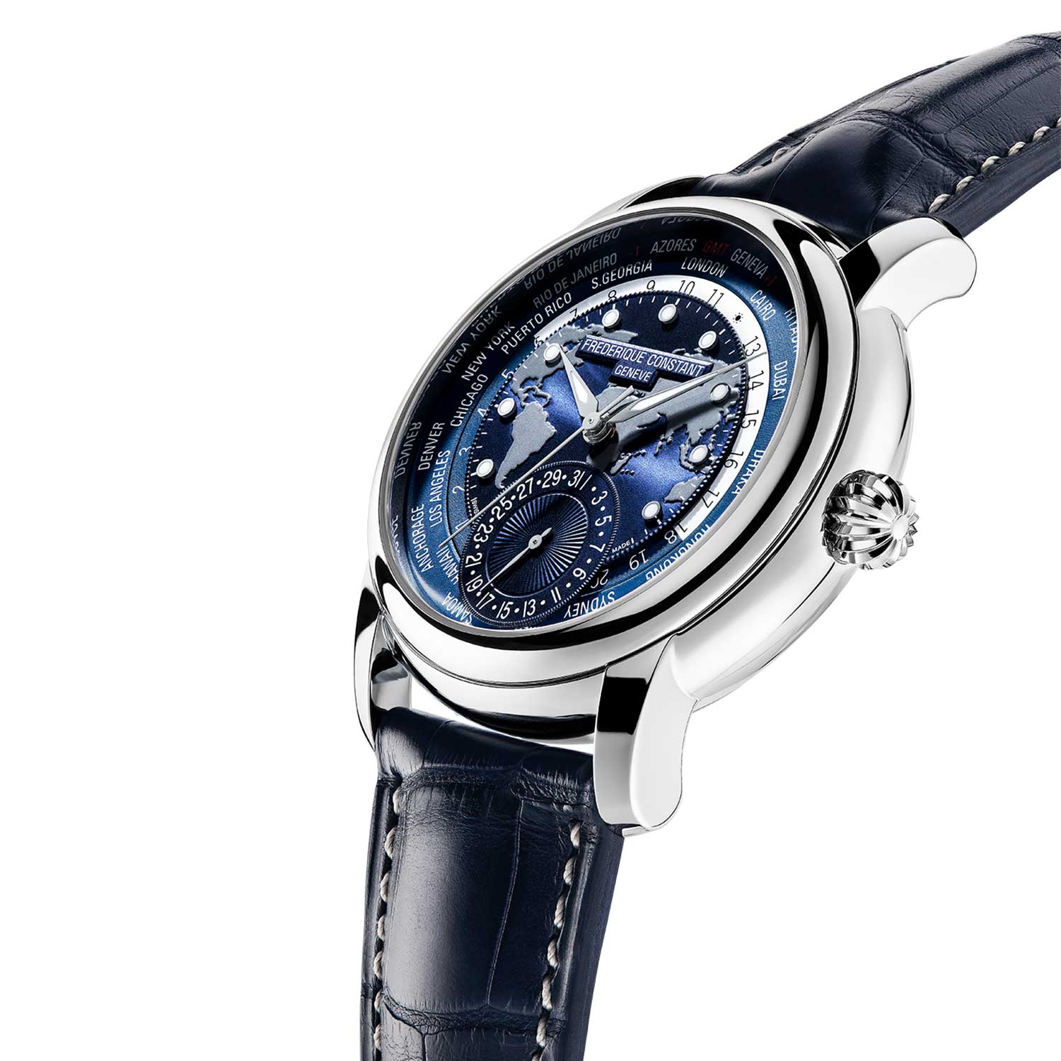 Frederique Constant Manufacture World Timer Watch - 42mm - Image 2