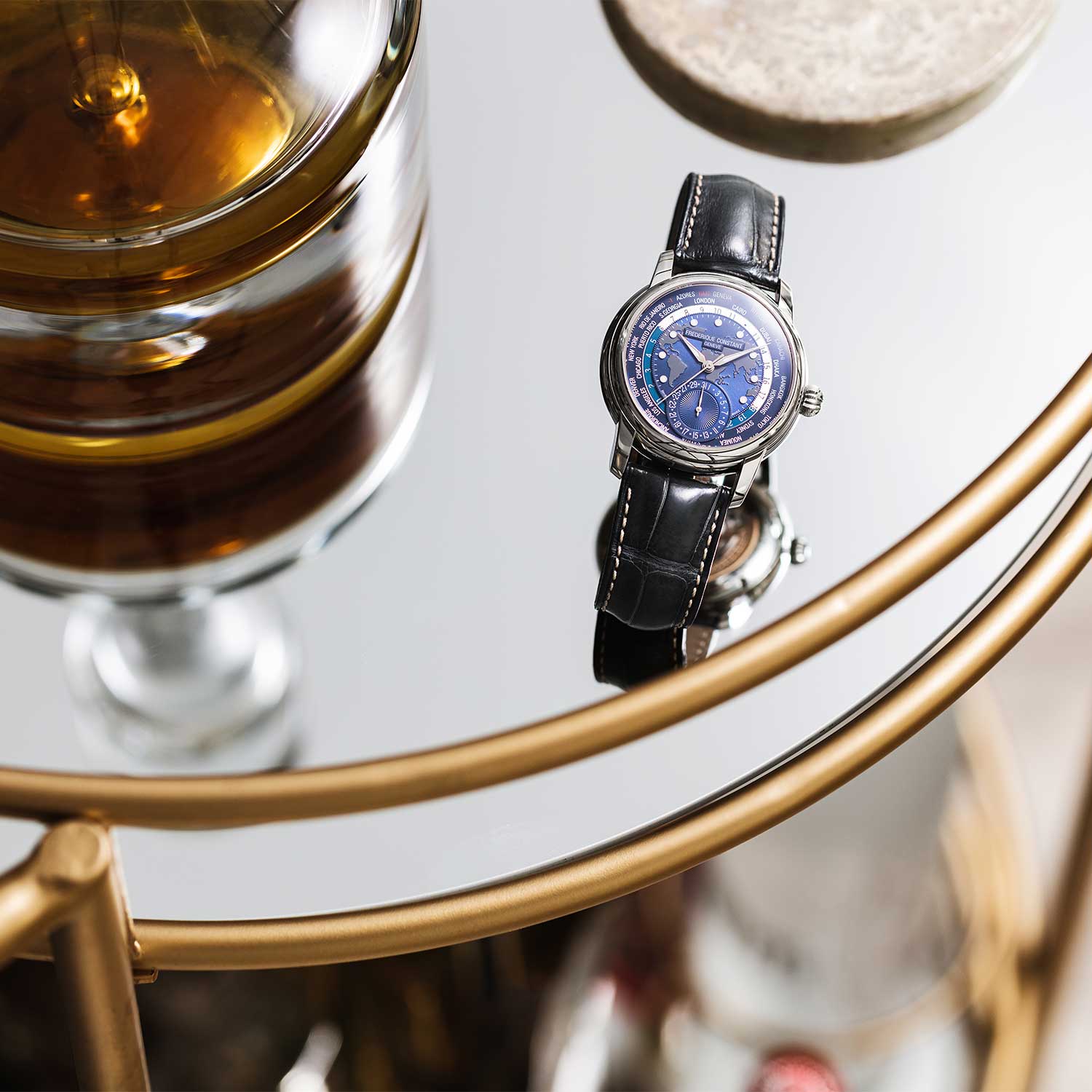 Frederique Constant Manufacture World Timer Watch - 42mm - Image 6
