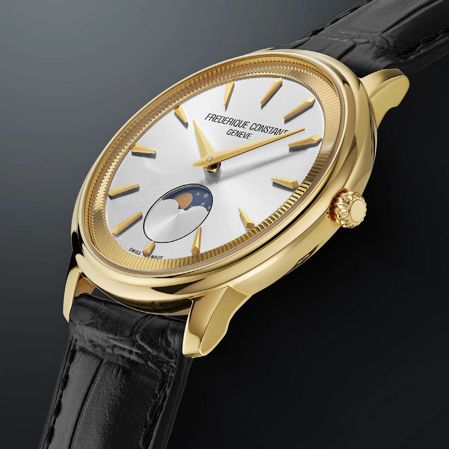 Frederique Constant Moneta Quartz Moonphase Watch - 37mm - Image 2