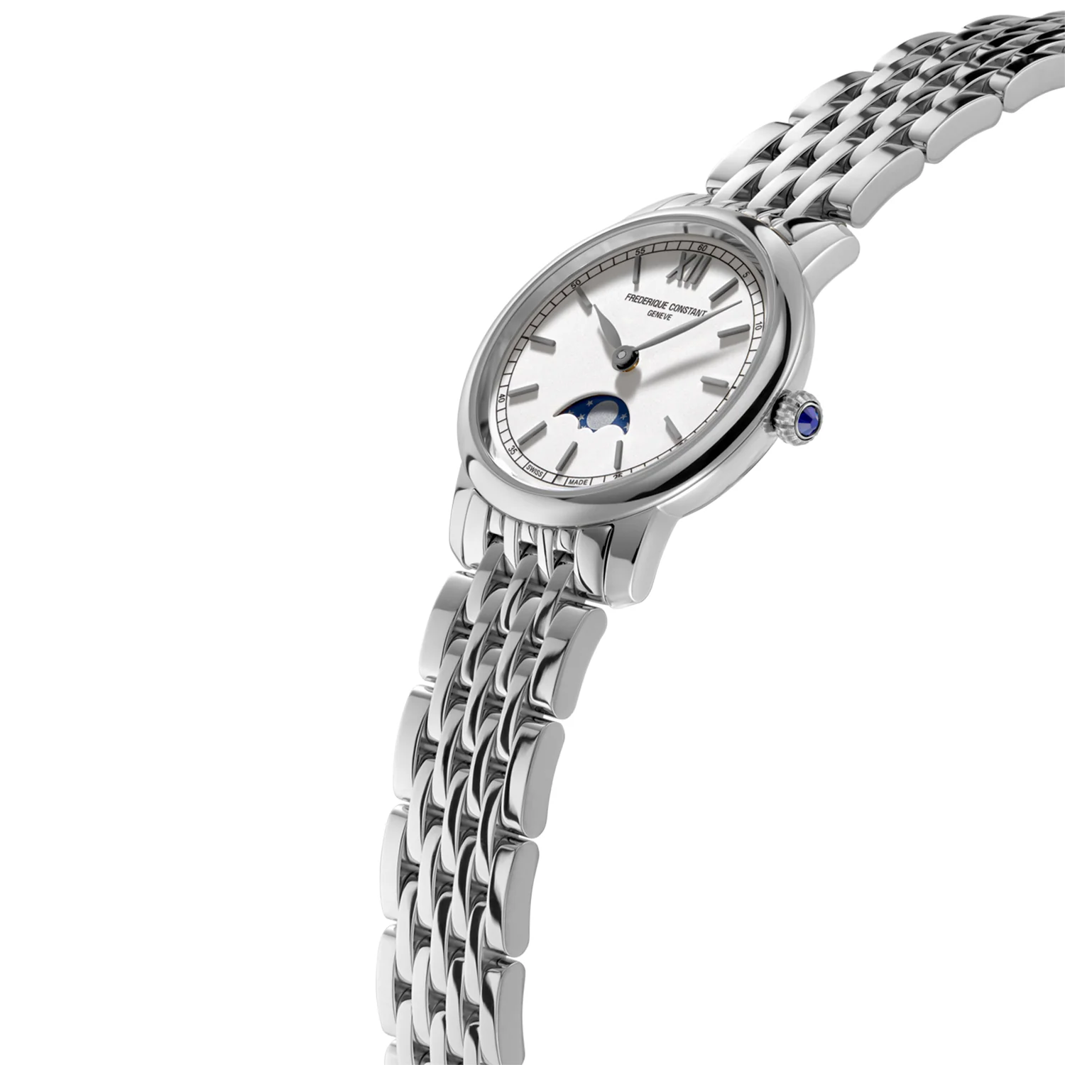 Frederique Constant Slimline Ladies Moonphase Watch - 30mm - Image 2