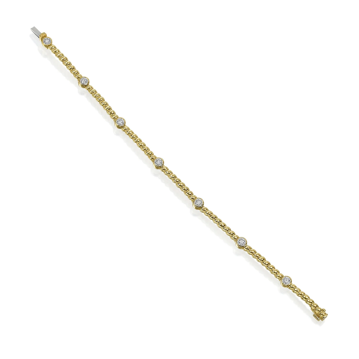 Gumuchian 18K Diamond Twist Bracelet - Image 2