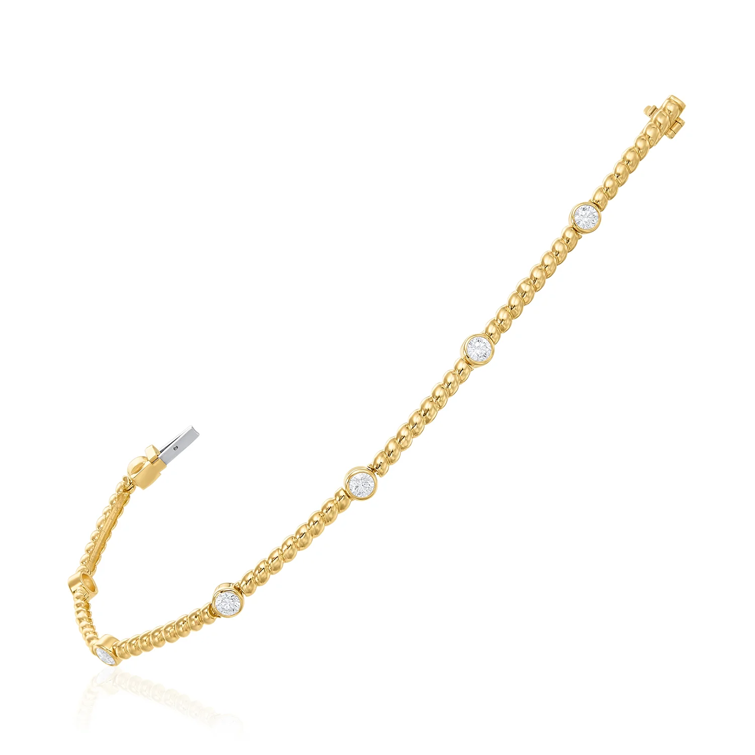 Gumuchian 18K Diamond Twist Bracelet - Image 3