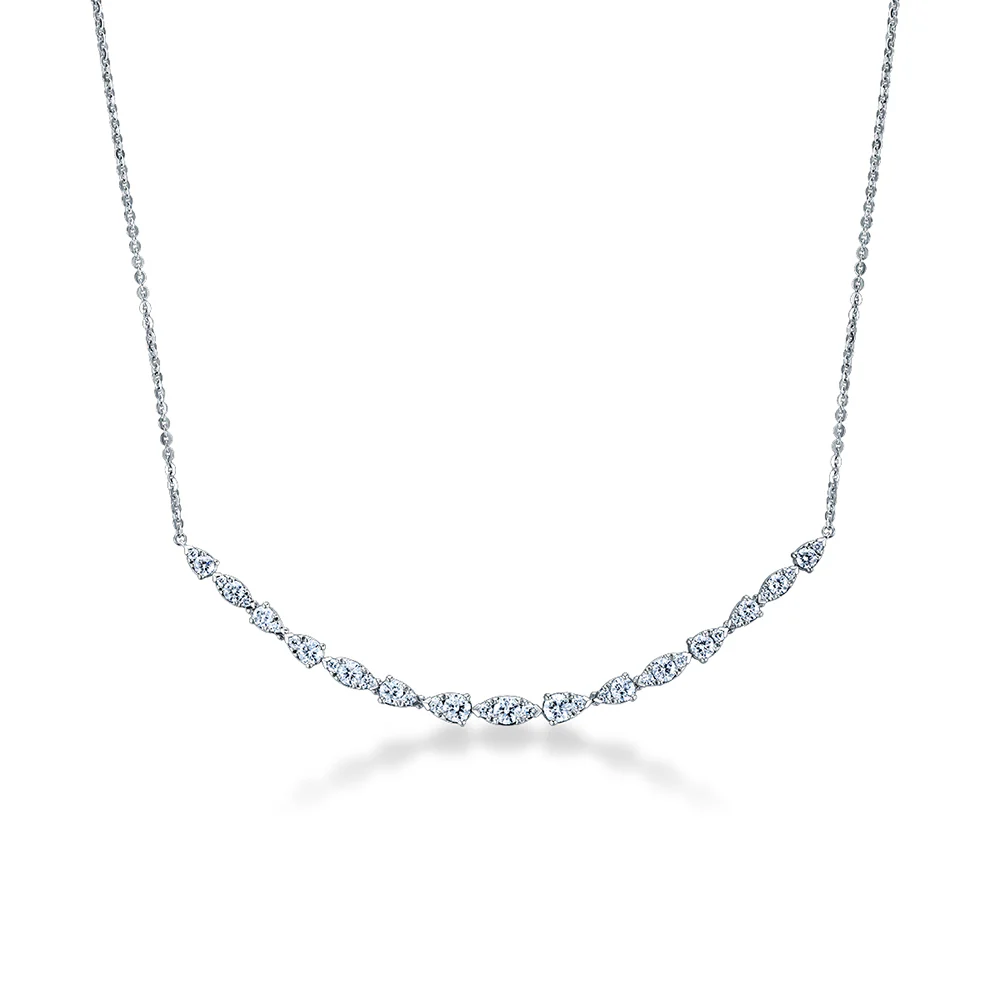 Hearts On Fire 18K Aerial Dewdrop Diamond Pendant - Small