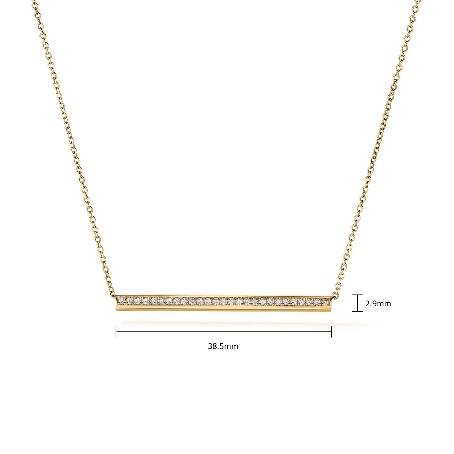 Hearts On Fire 18K Barre Diamond Pavé Pendant - Image 6