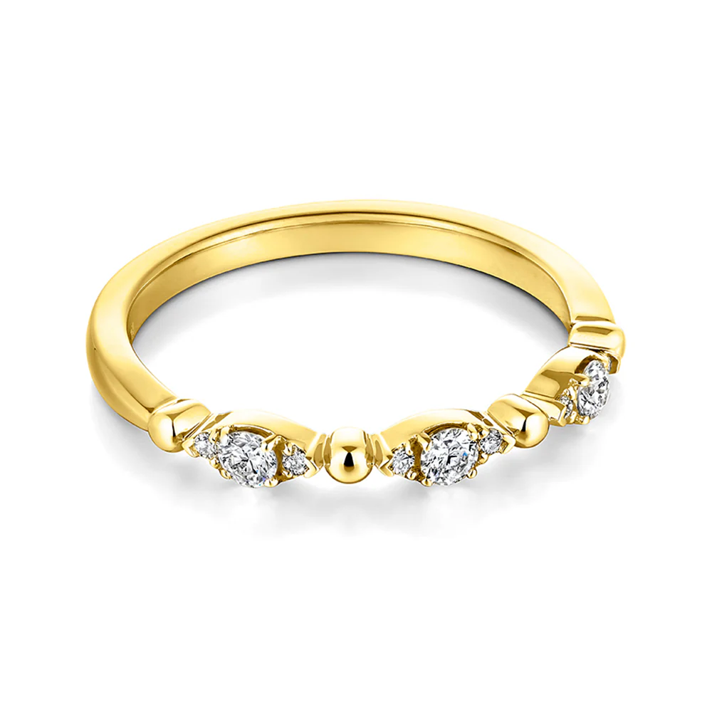 Hearts On Fire 18K Beaded Regal Diamond Ring - 0.18ctw - Image 2