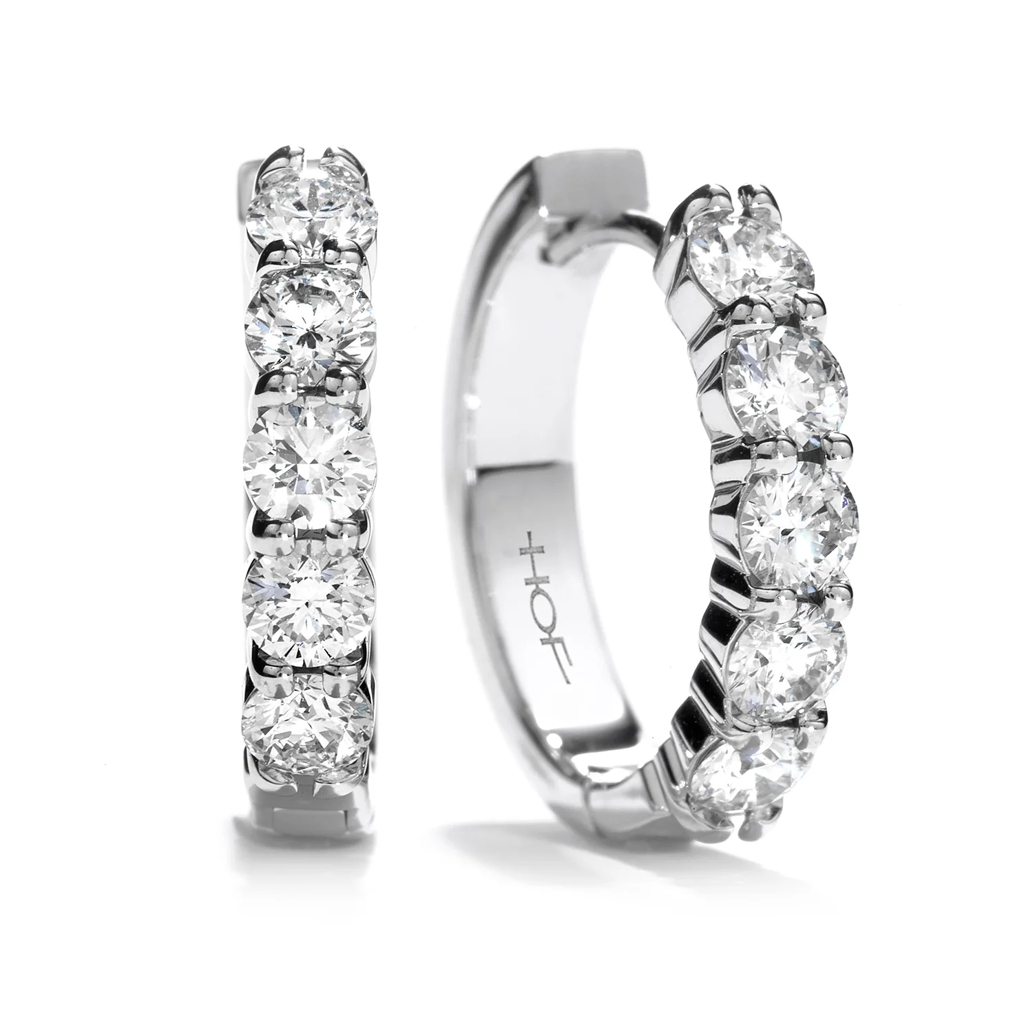 Hearts On Fire 18K Diamond Hoop Earrings - Mini