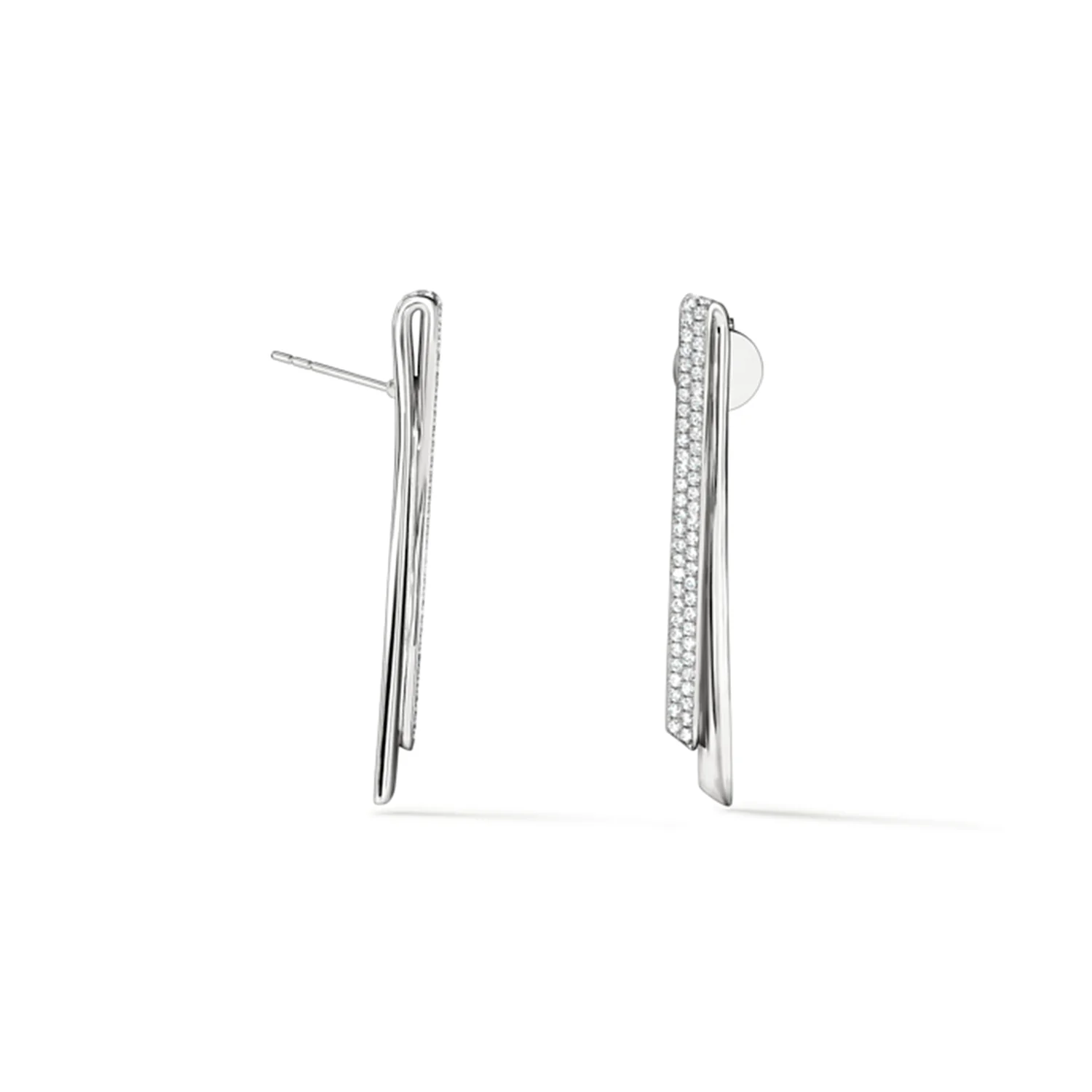 Hearts On Fire 18K INSIDE OUT Diamond Flip Drop Earrings - Image 3