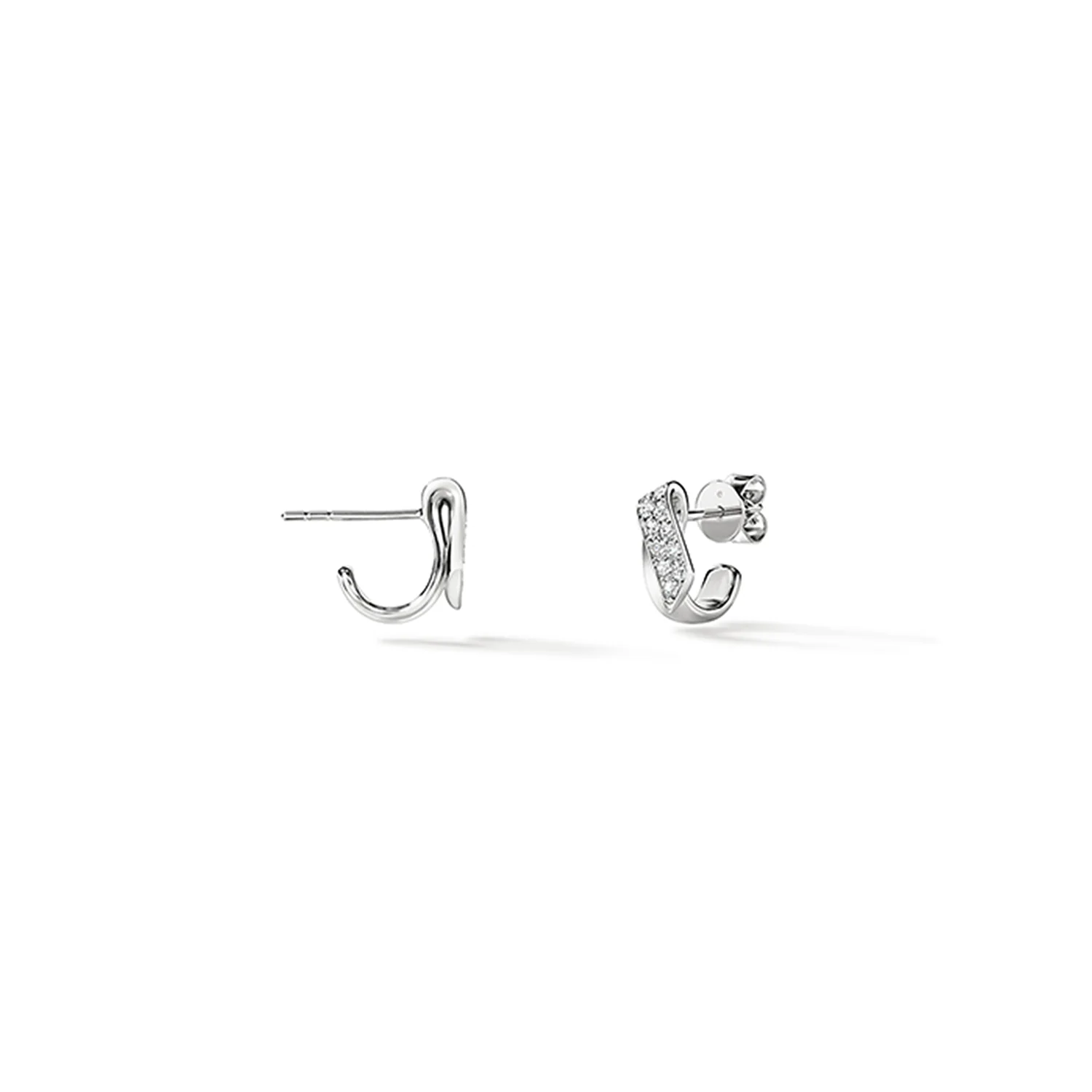 Hearts On Fire 18K INSIDE/OUT Diamond Flip Earrings - Image 3