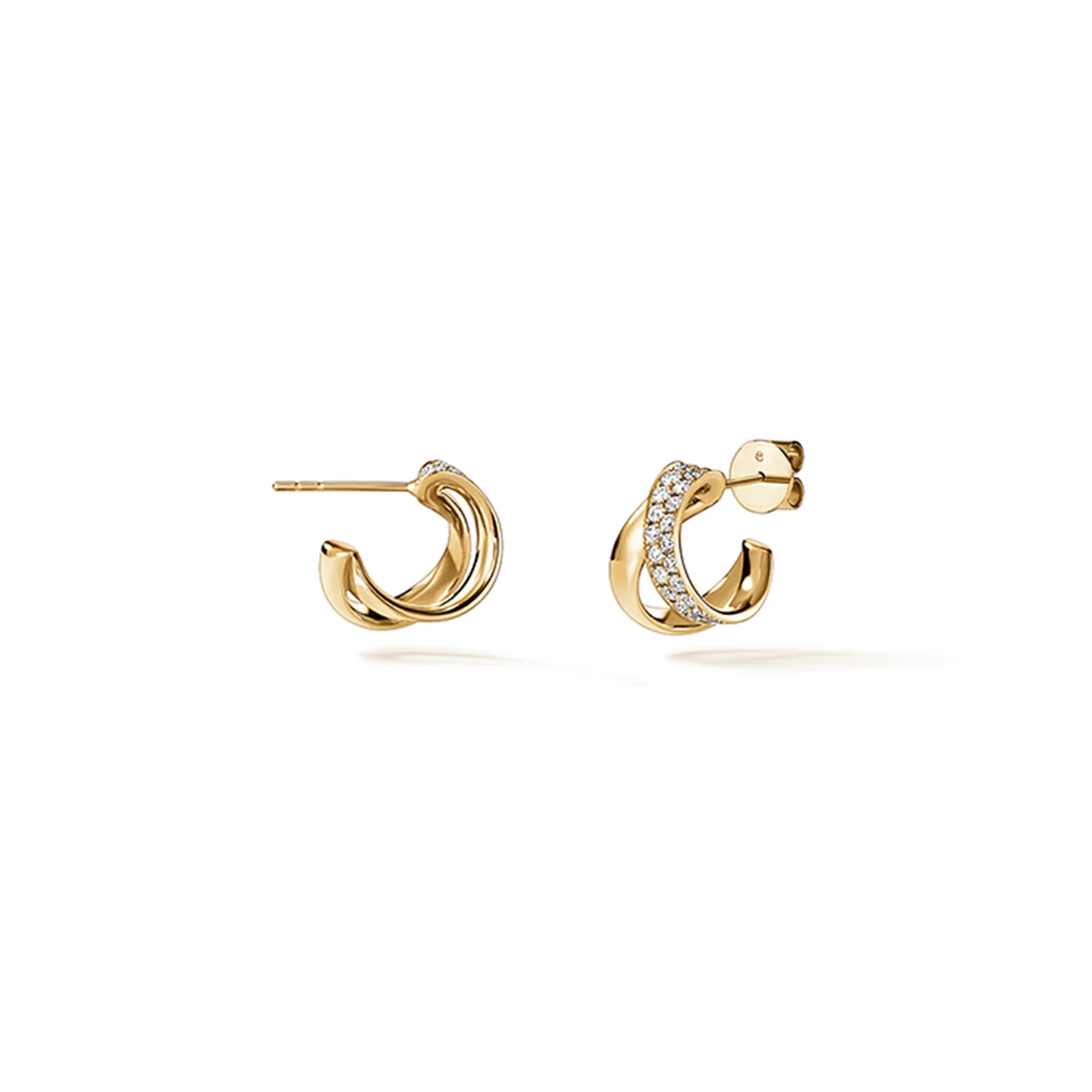 Hearts On Fire 18K INSIDE OUT Diamond Flip Earrings - Image 3