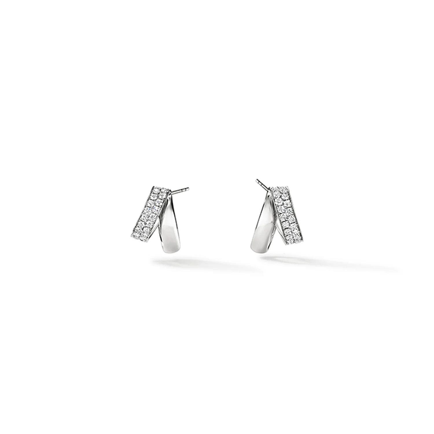 Hearts On Fire 18K INSIDE OUT Spiral Diamond Earrings
