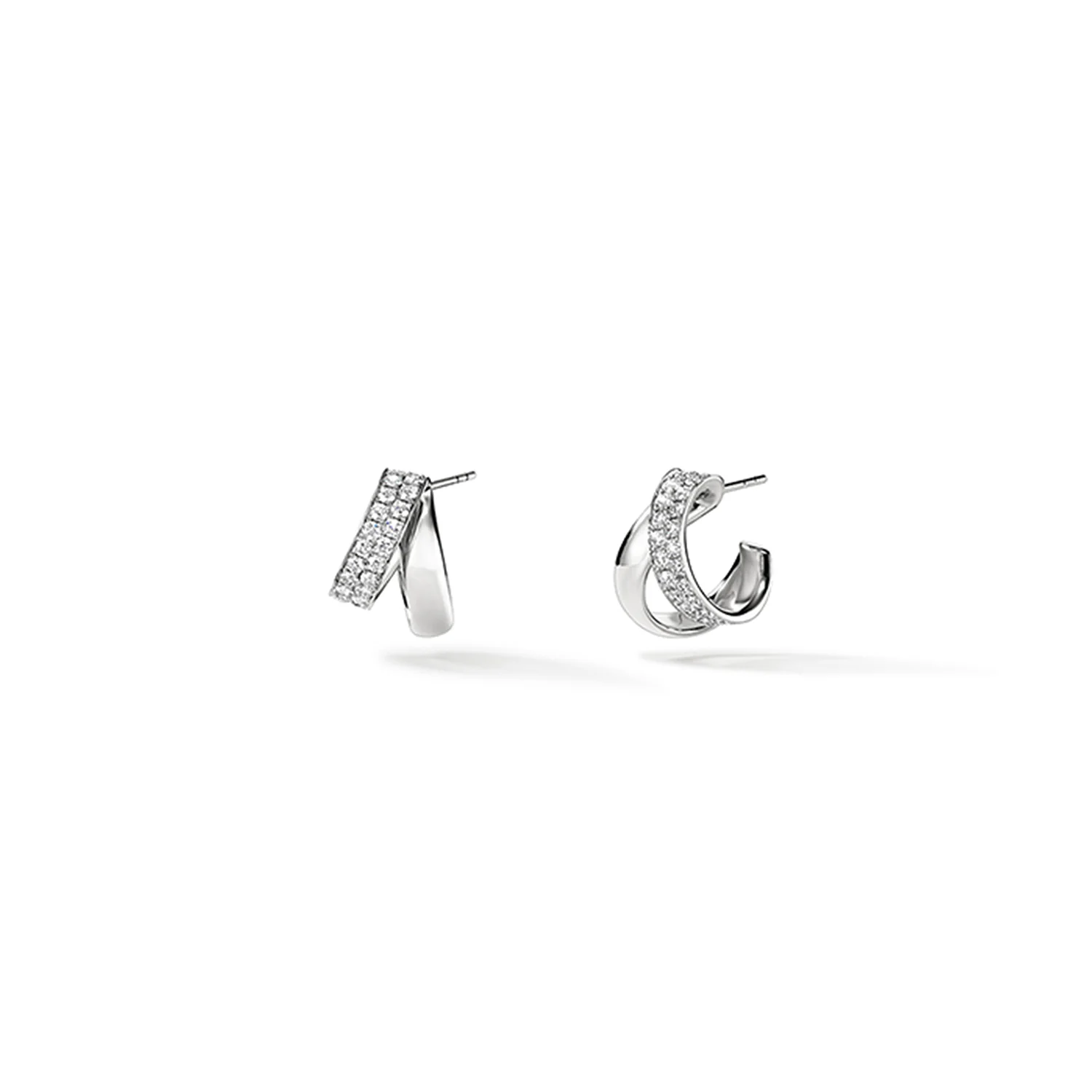 Hearts On Fire 18K INSIDE OUT Spiral Diamond Earrings - Image 2