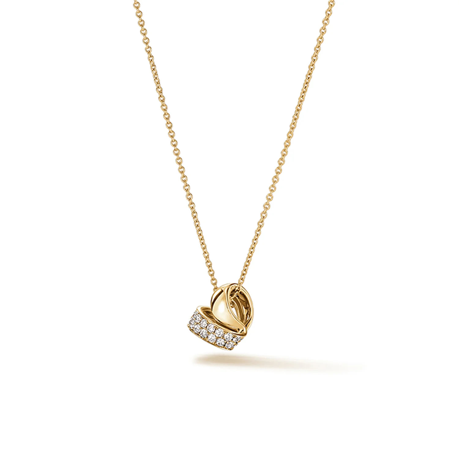 Hearts On Fire 18K INSIDE/OUT Spiral Diamond Pendant - Image 4