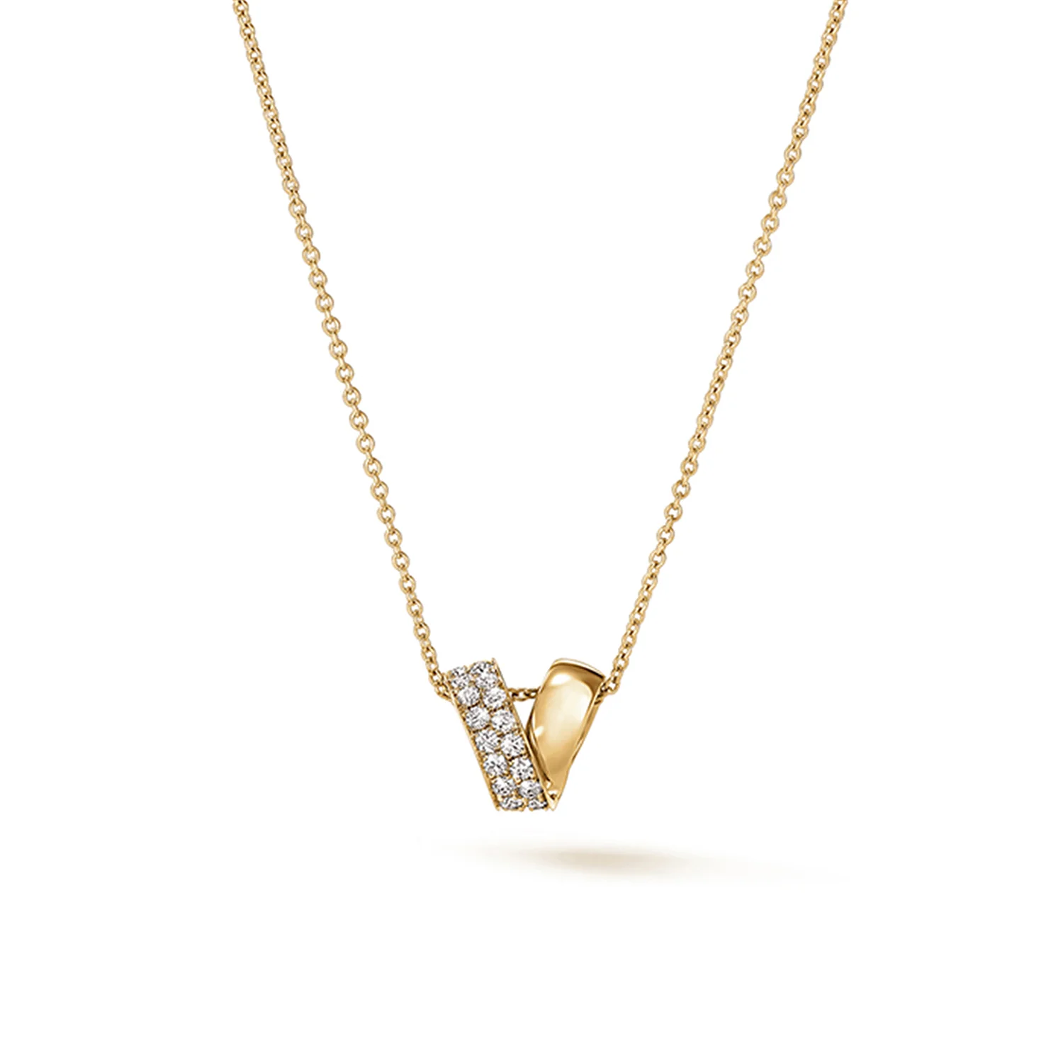 Hearts On Fire 18K INSIDE/OUT Spiral Diamond Pendant - Image 5