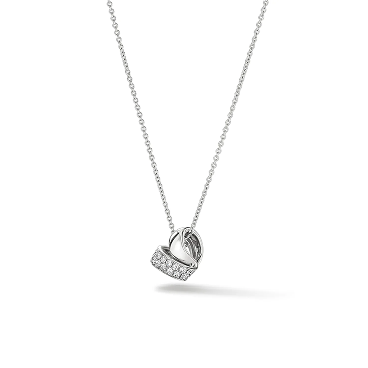 Hearts On Fire 18K INSIDE/OUT Spiral Diamond Pendant Necklace - Image 4