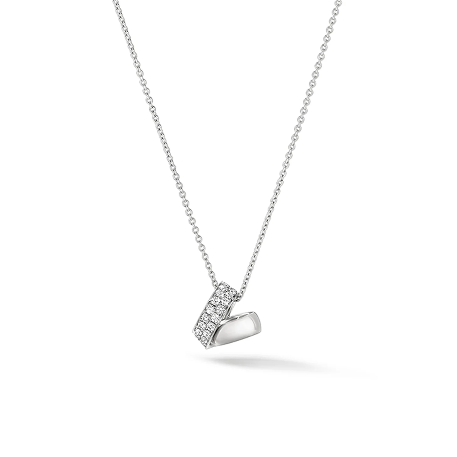 Hearts On Fire 18K INSIDE/OUT Spiral Diamond Pendant Necklace - Image 7