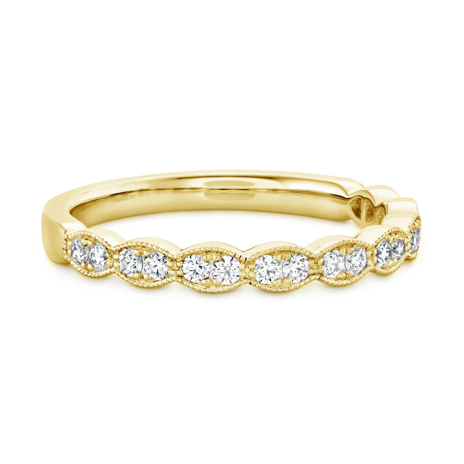 Hearts On Fire 18K Lorelei Milgrain Diamond Band - Image 2