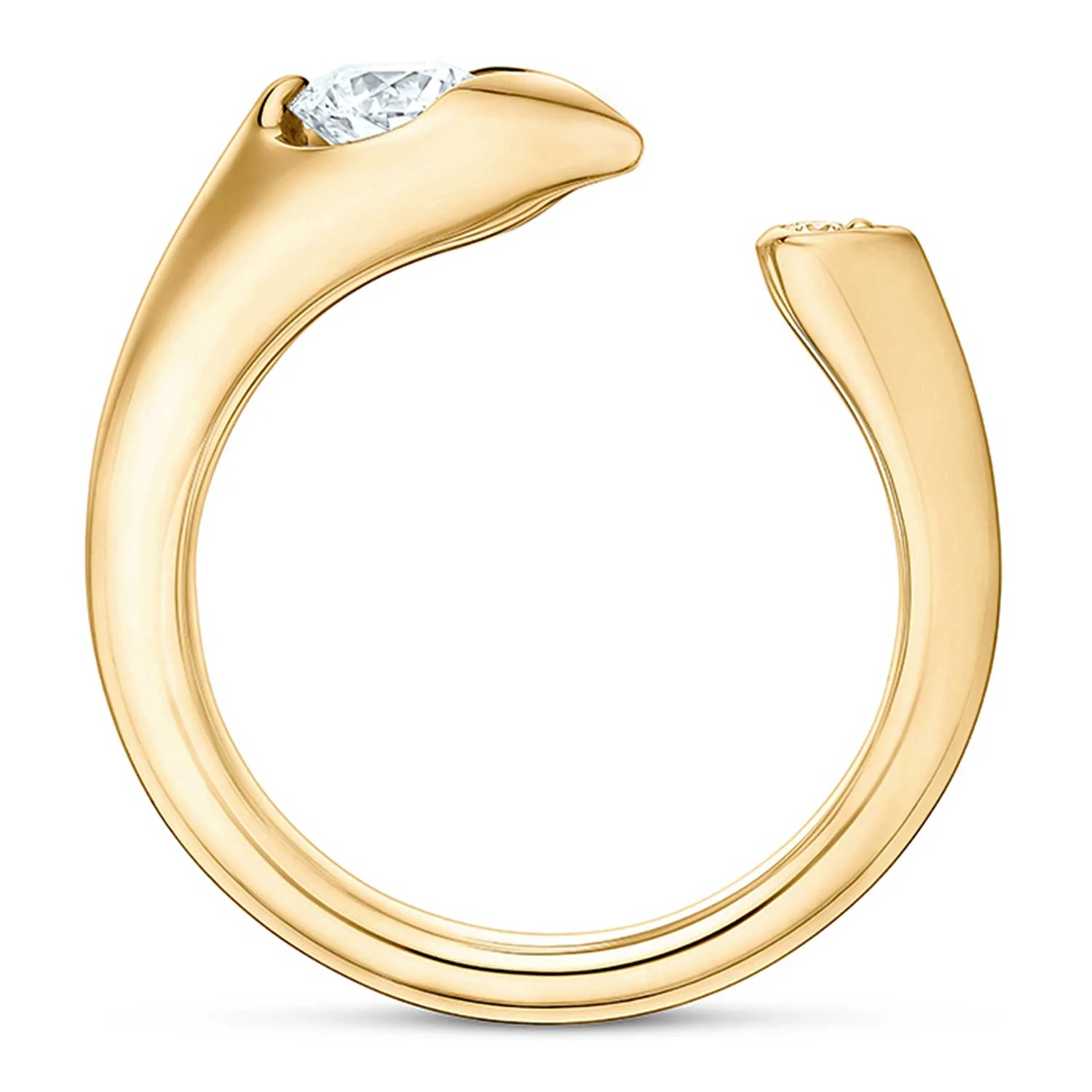 Hearts On Fire 18K LU Diamond Open Droplet Ring - Image 3