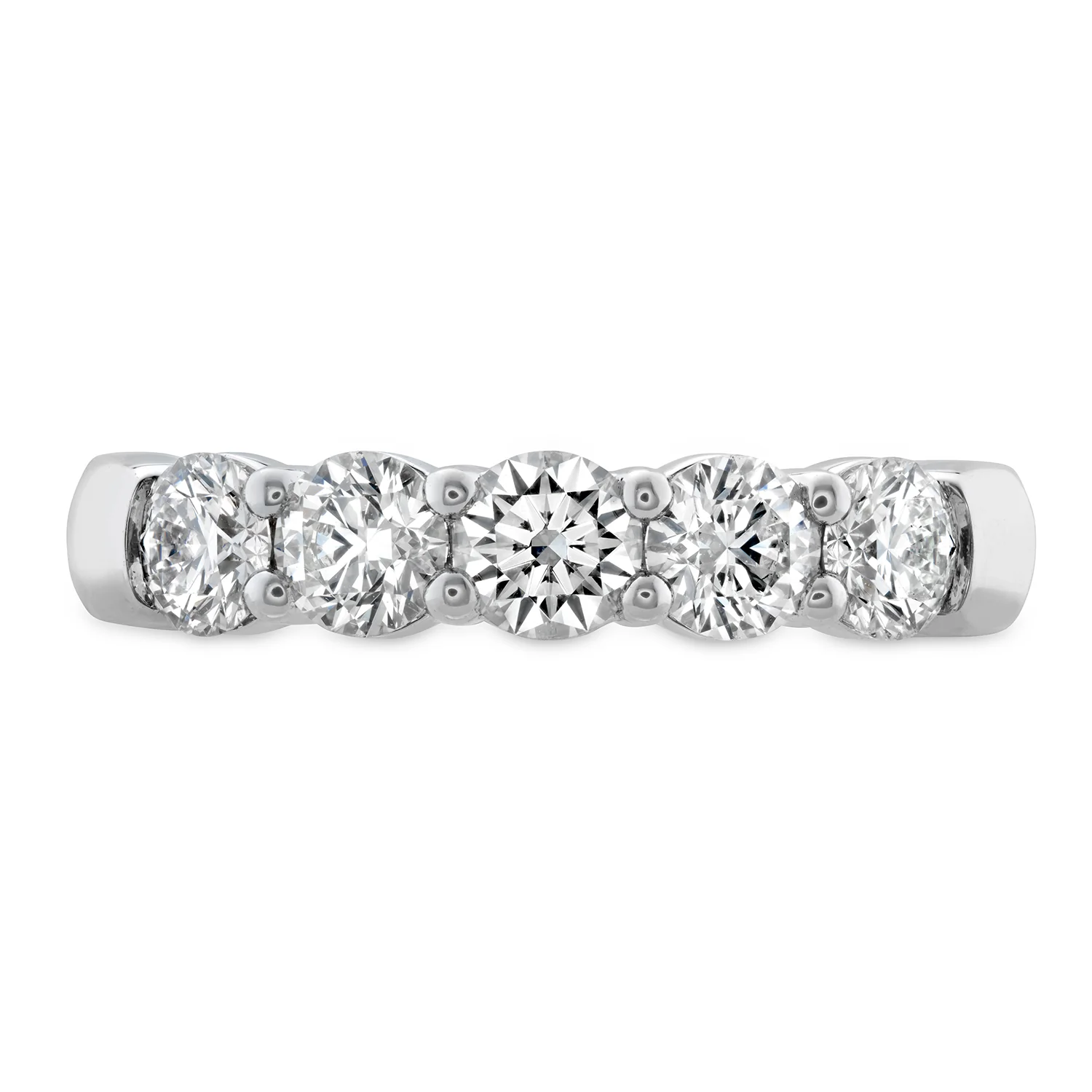 Hearts On Fire 18K Signature 5 Stone Diamond Band