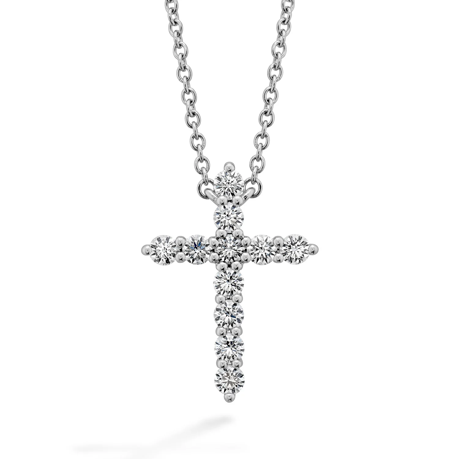 Hearts On Fire 18K Signature Cross Diamond Pendant - Large