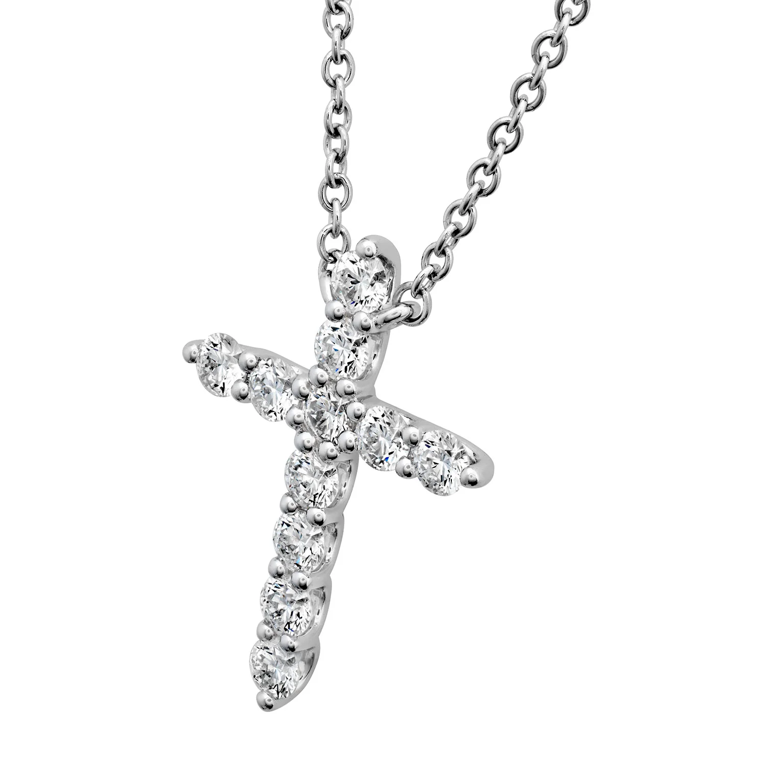 Hearts On Fire 18K Signature Cross Diamond Pendant - Large - Image 2