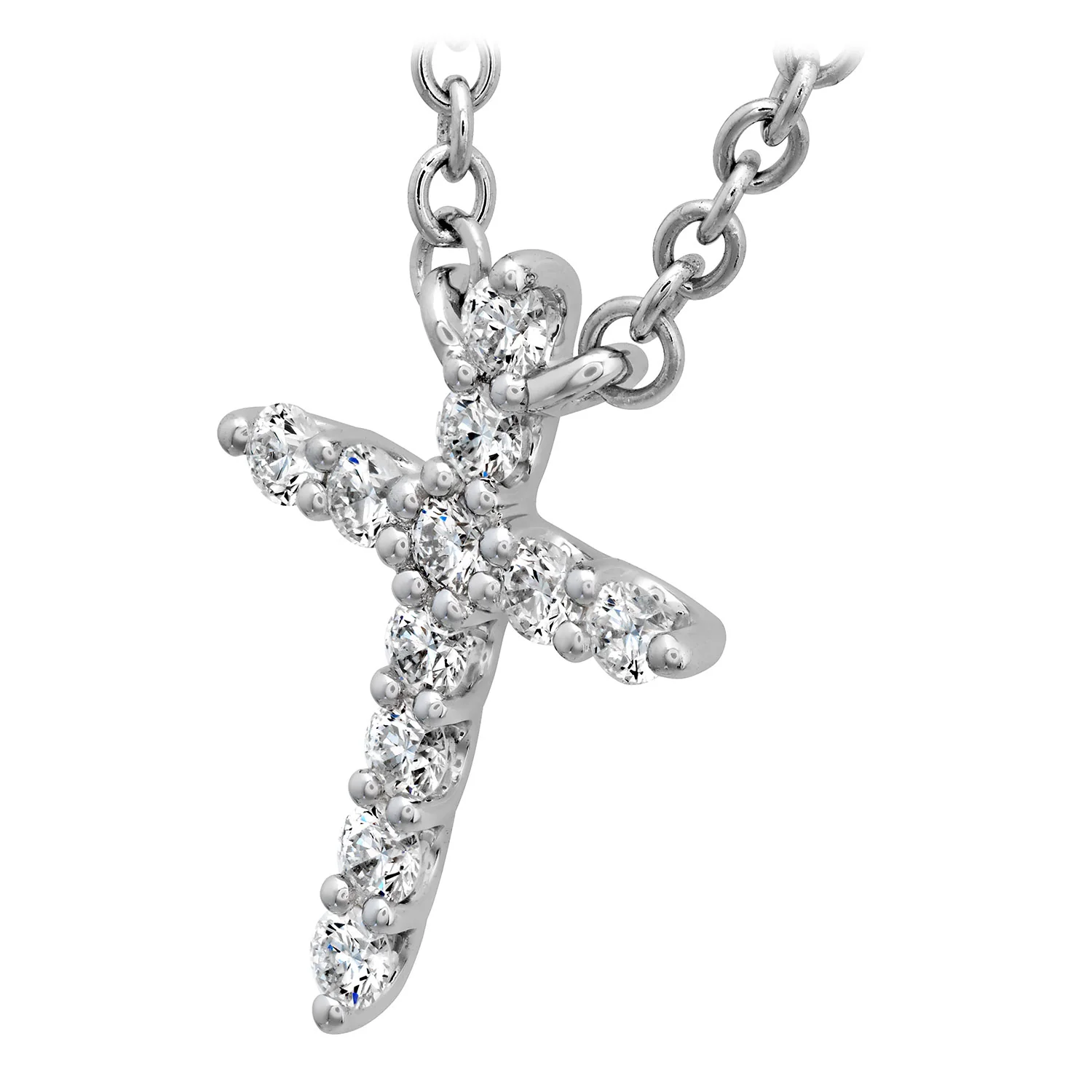 Hearts On Fire 18K Signature Cross Diamond Pendant - Small - Image 2