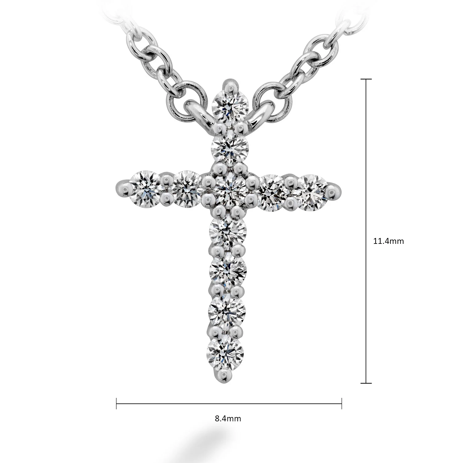 Hearts On Fire 18K Signature Cross Diamond Pendant - Small - Image 4